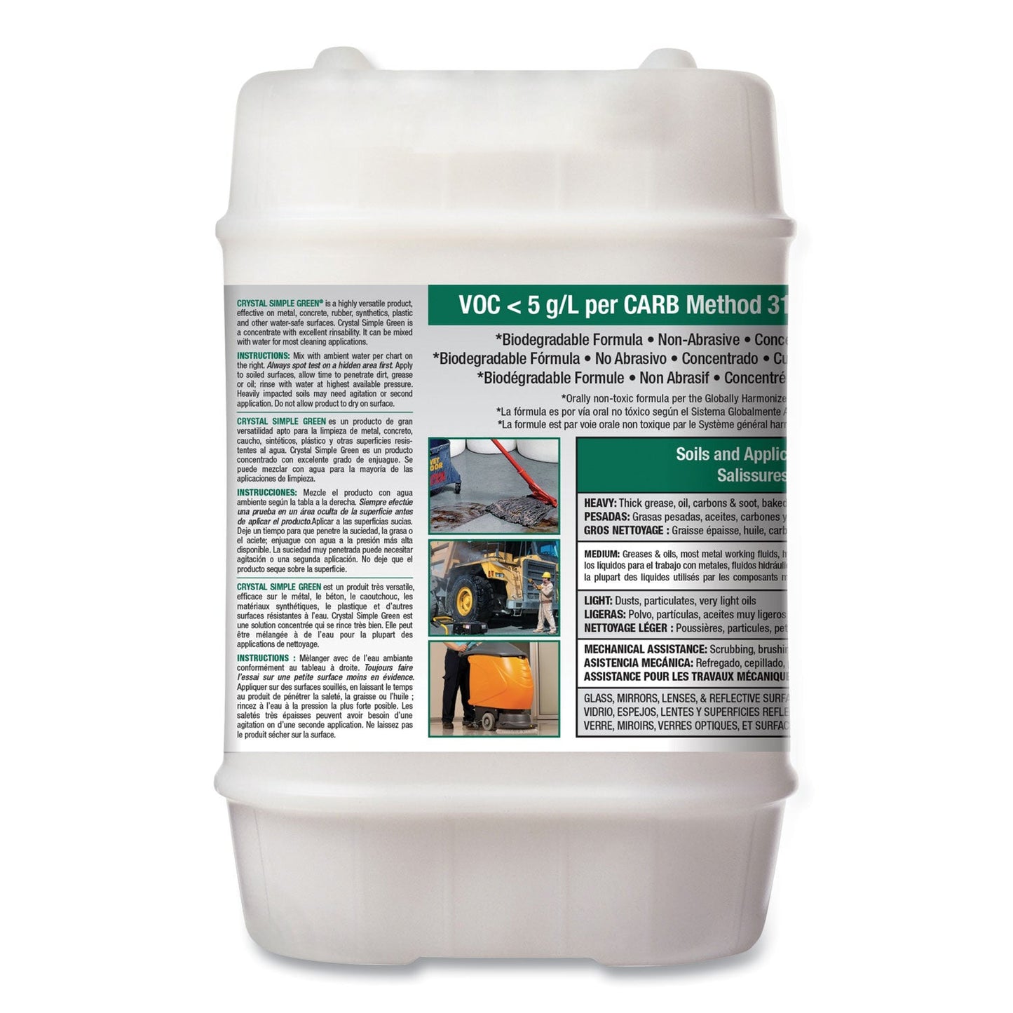 Crystal Industrial Cleaner/Degreaser, 5 gal Pail - OrderMe