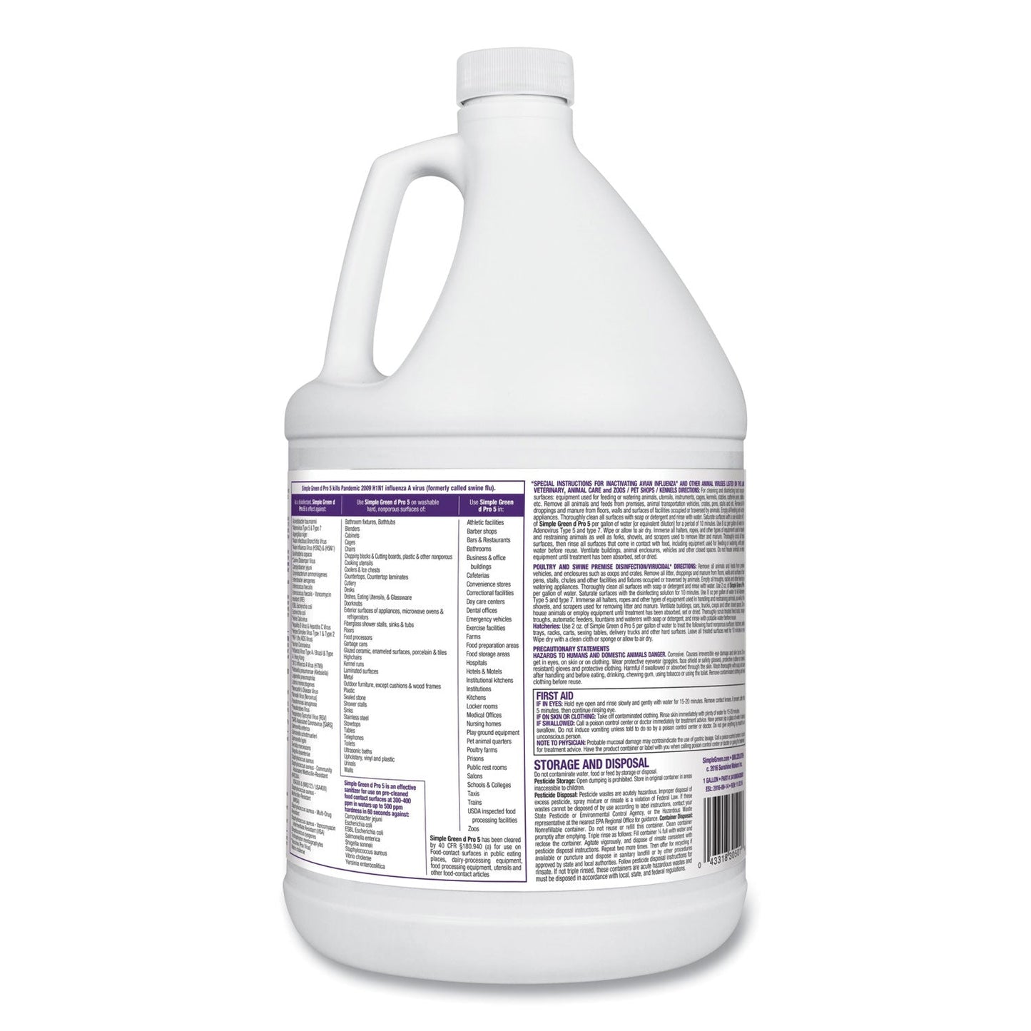 d Pro 5 Disinfectant, 1 gal Bottle - OrderMe