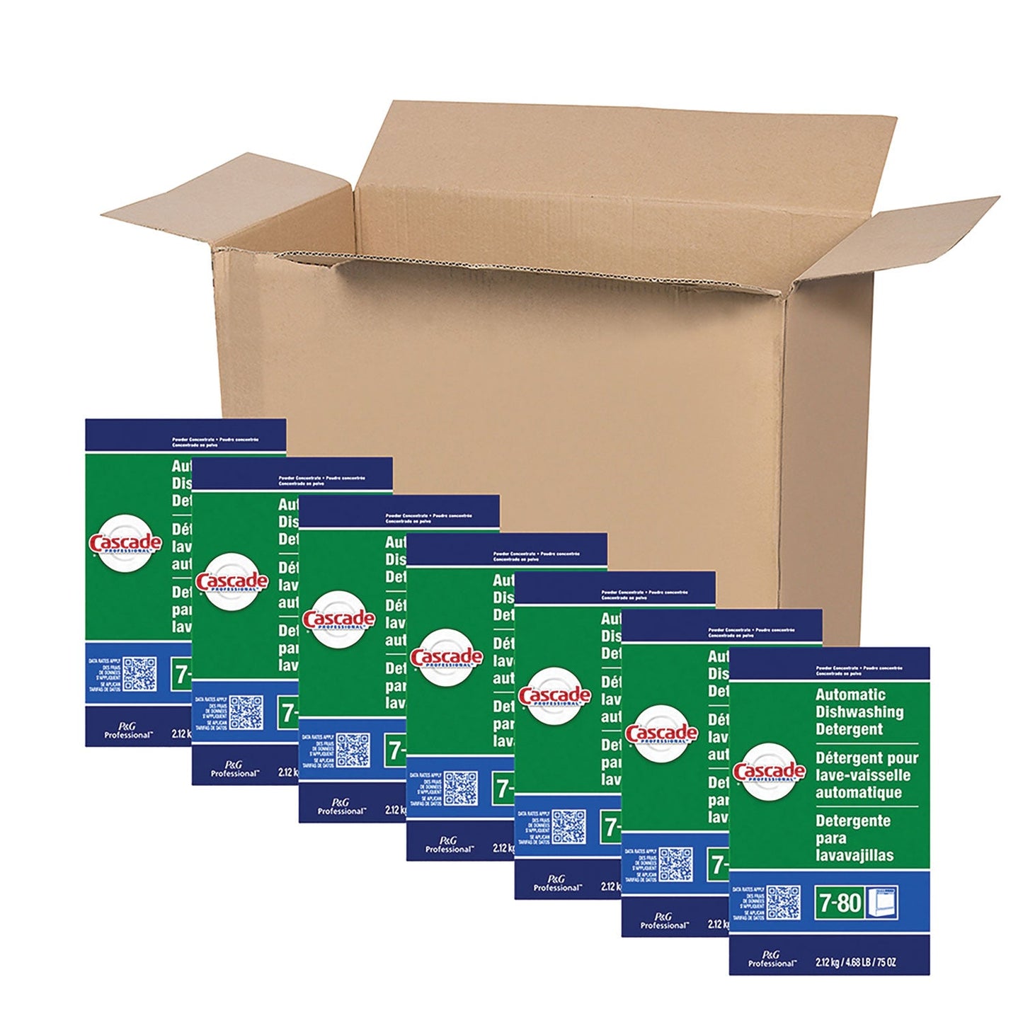 Automatic Dishwasher Detergent Powder, Fresh Scent, 75 oz Box, 7/Carton - OrderMe