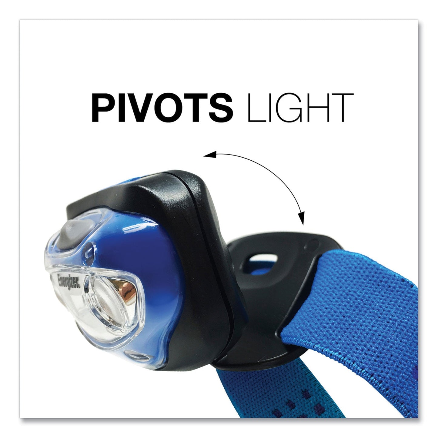 LED Headlight, 3 AAA Batteries (Included), Blue - OrderMe