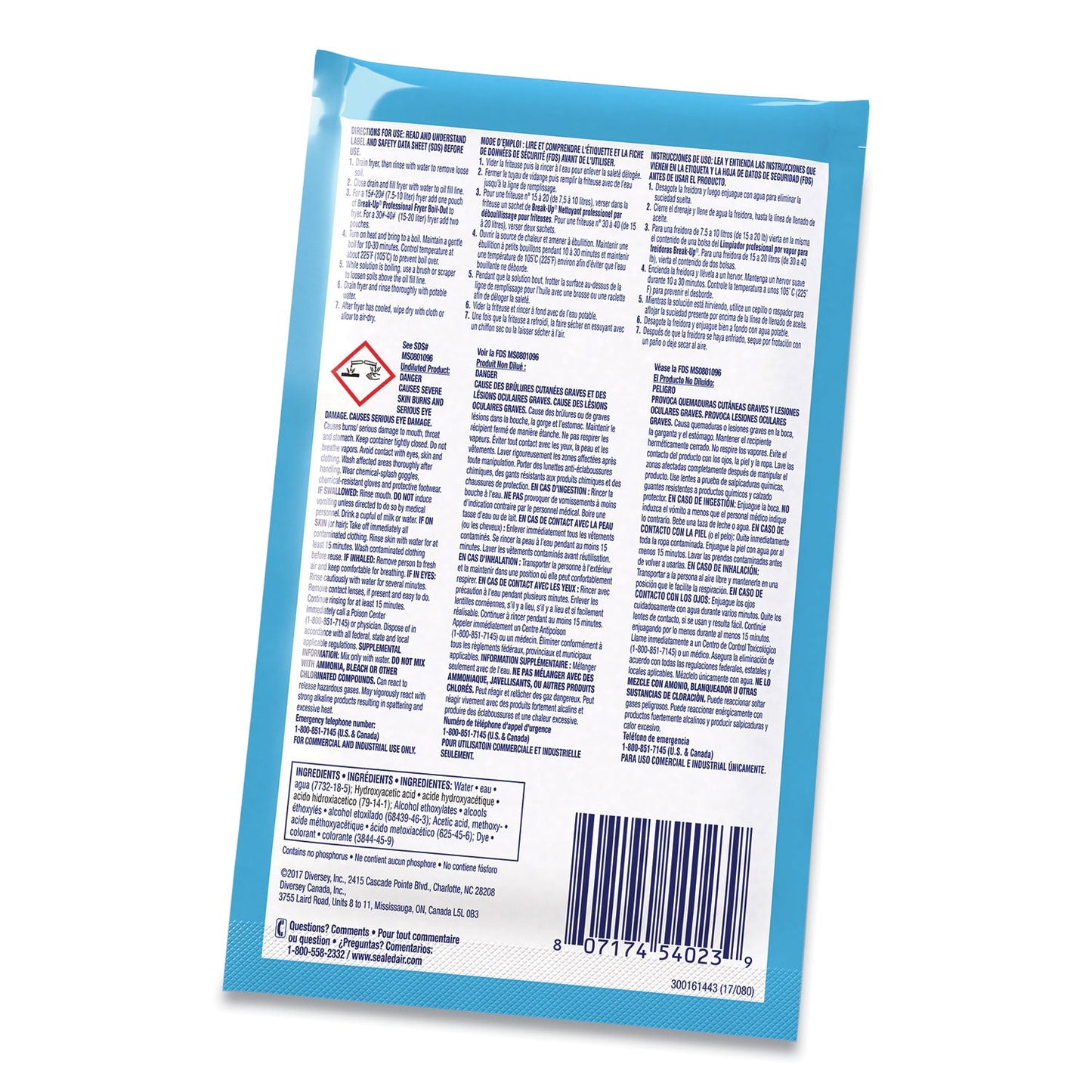Fryer Boil-Out, Ready to Use, 2 oz Packet, 36/Carton - OrderMe