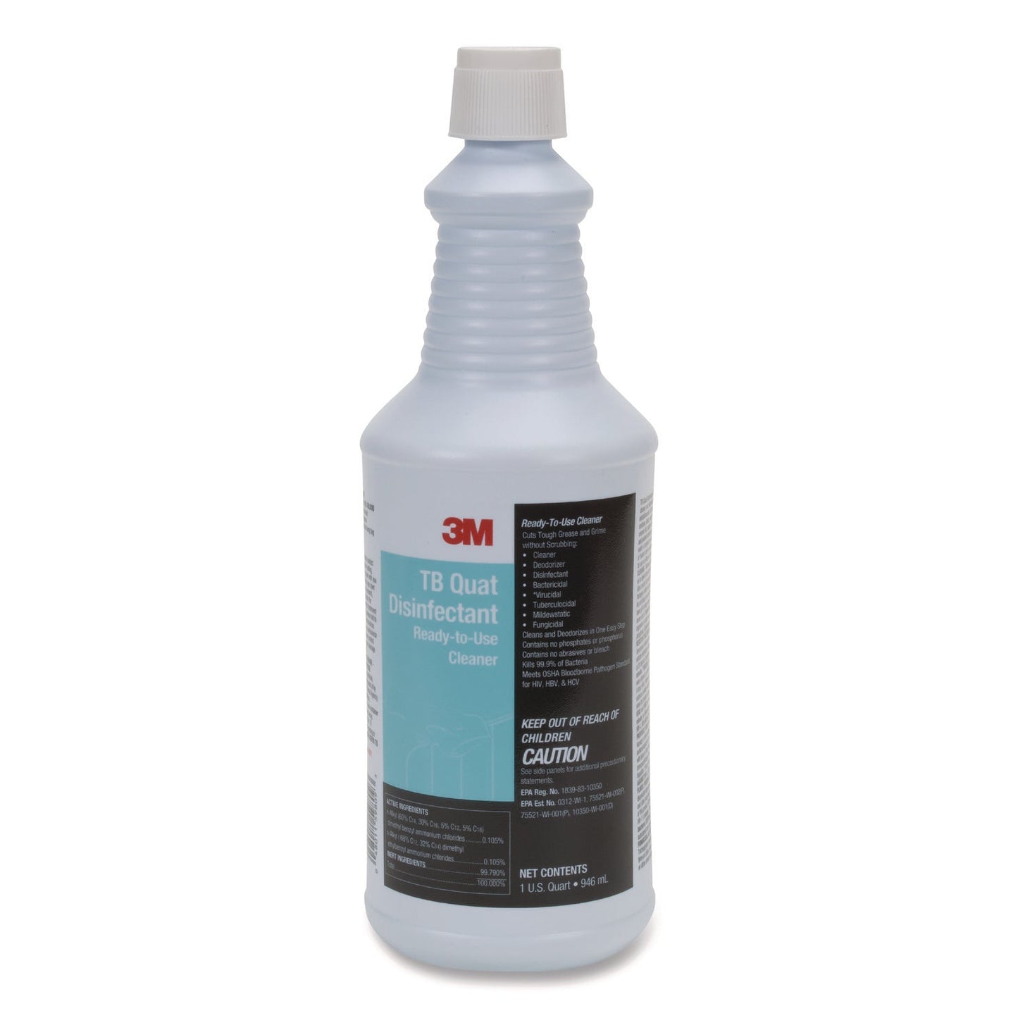 TB Quat Disinfectant Ready-to-Use Cleaner, 32 oz Bottle, 12 Bottles and 2 Spray Triggers/Carton - OrderMe