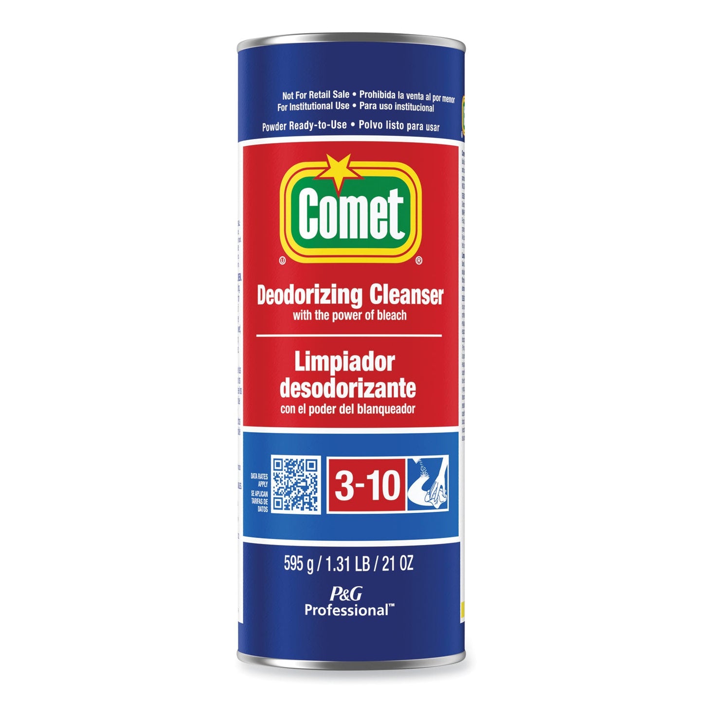 Deodorizing Cleanser with Bleach, Powder, 21 oz Canister - OrderMe