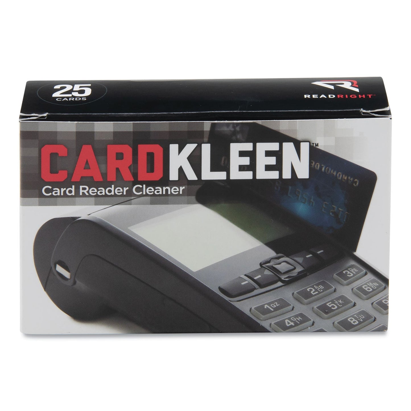 CardKleen Presaturated Magnetic Head Cleaning Cards, 3 3/8" x 2 1/8", 25/Box - OrderMe