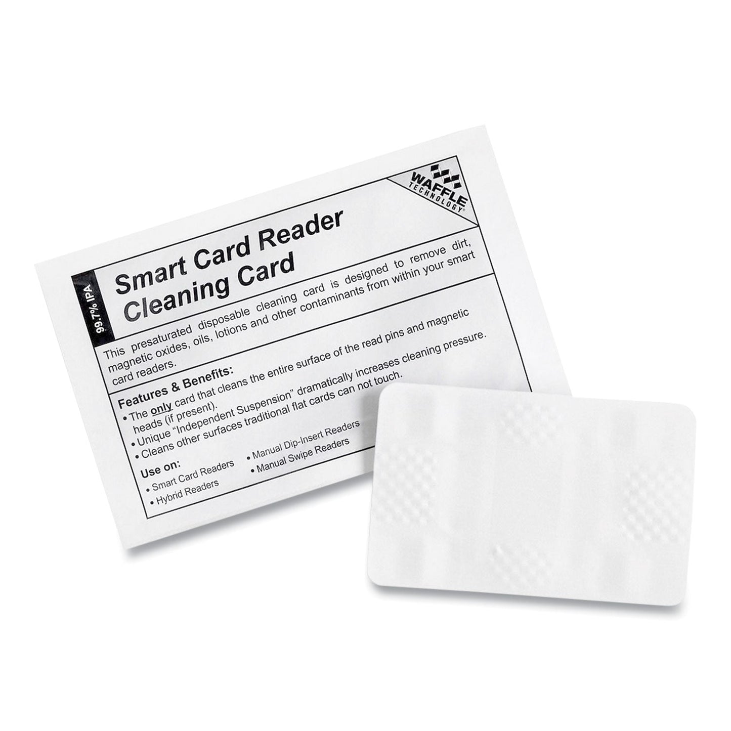 Magnetic Card Reader Cleaning Cards, 2.1" x 3.35", 40/Box - OrderMe