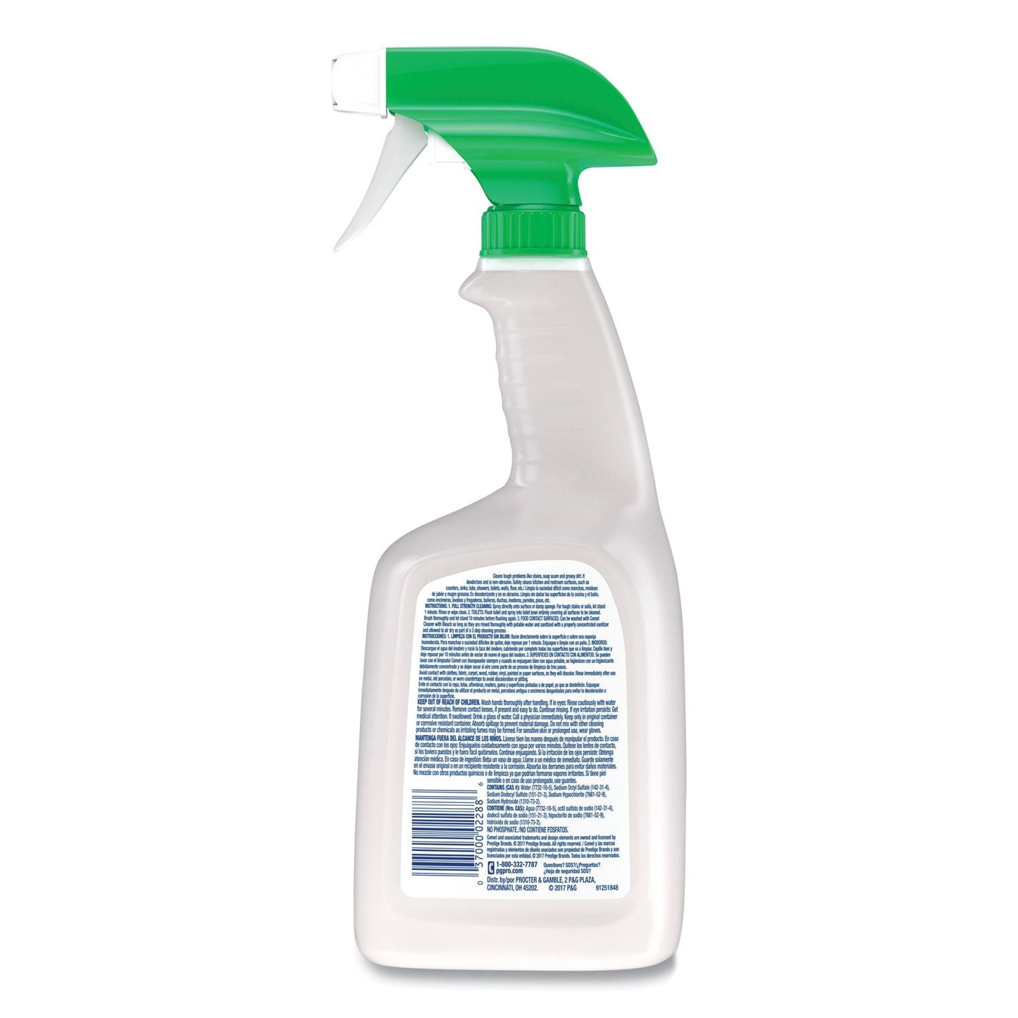Cleaner with Bleach, 32 oz Spray Bottle, 8/Carton - OrderMe
