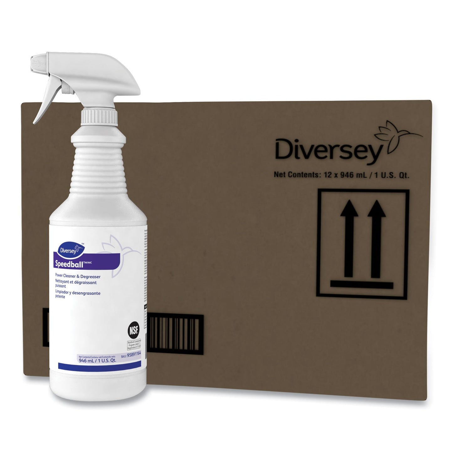 Speedball Heavy-Duty Cleaner, Citrus, Liquid, 1qt. Spray Bottle, 12/CT - OrderMe