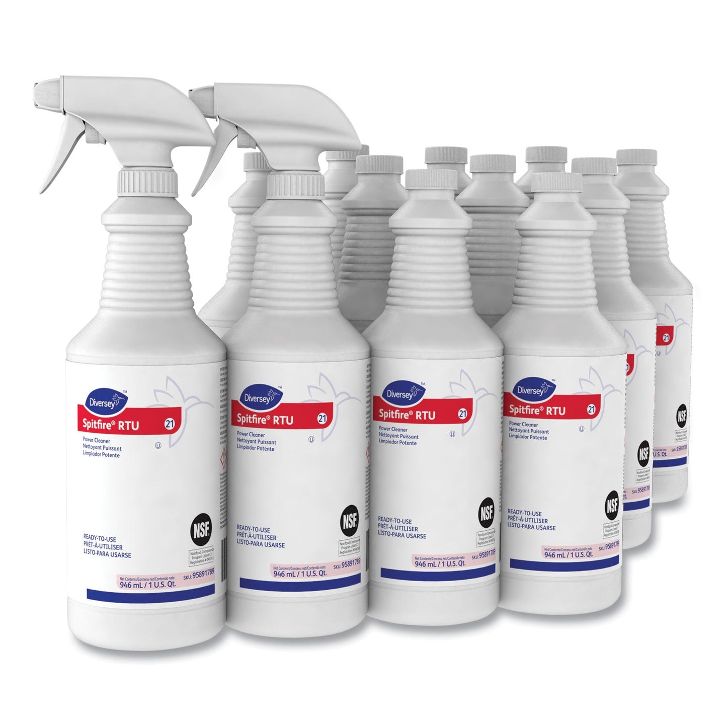 Spitfire Power Cleaner, Liquid, Fresh Pine Scent, 32 oz Spray Bottle, 12/Carton - OrderMe