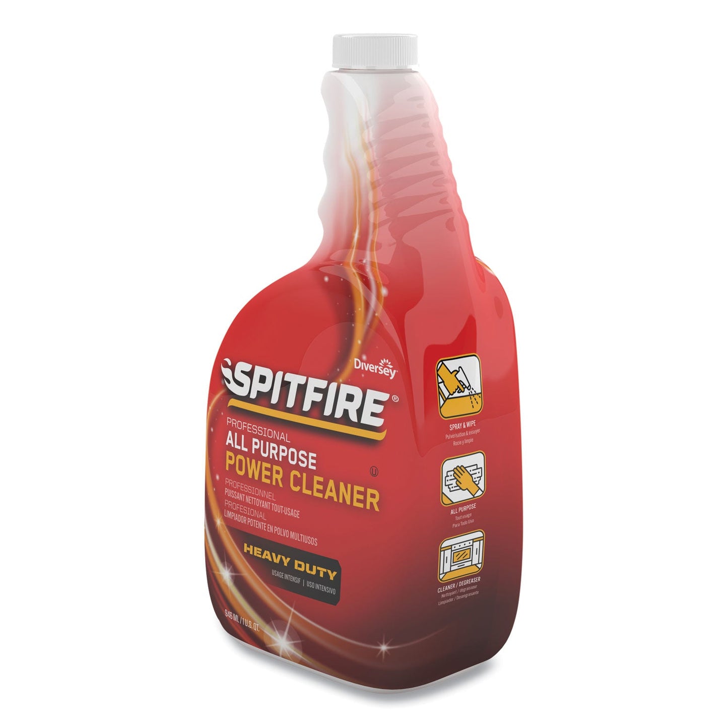 Spitfire All Purpose Power Cleaner, Liquid, 32 oz Spray Bottle, 4/Carton - OrderMe