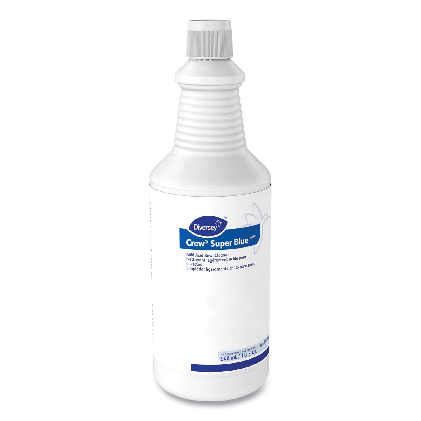 Crew Super Blue Mild Acid Bowl Cleaner, Citrus, 32 oz Squeeze Bottle, 12/Carton - OrderMe
