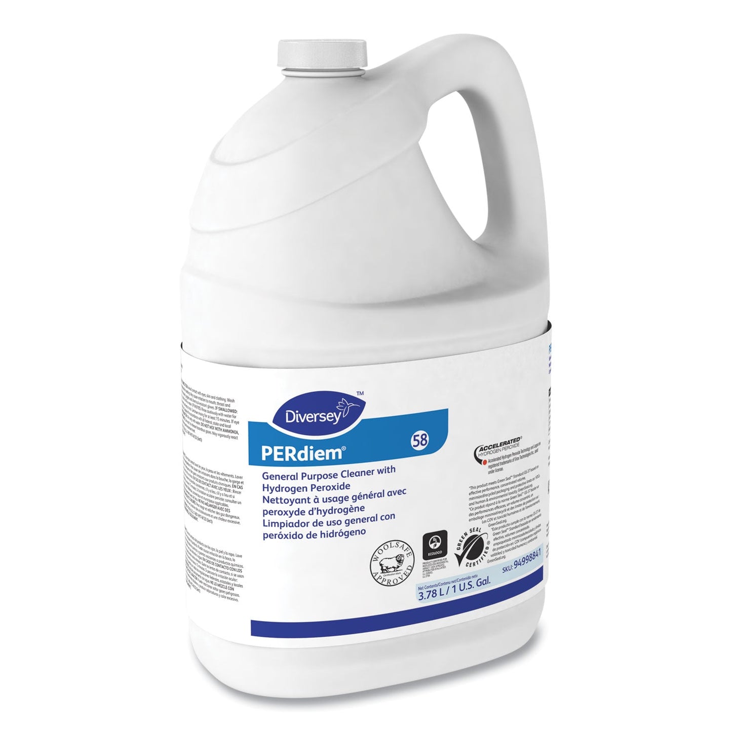 PERdiem Concentrated General Purpose Cleaner - Hydrogen Peroxide, 1 gal, Bottle - OrderMe