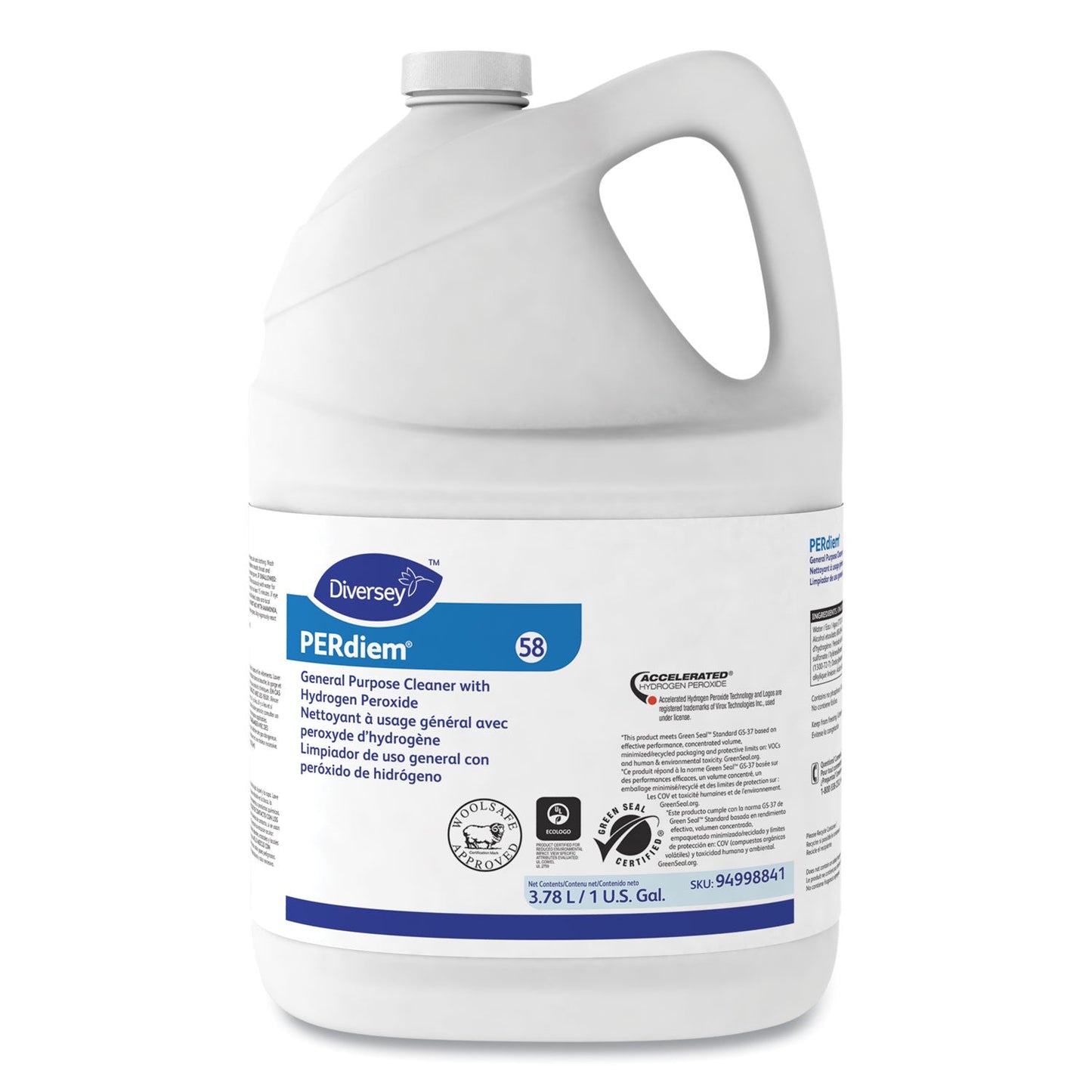 PERdiem Concentrated General Purpose Cleaner - Hydrogen Peroxide, 1 gal, Bottle - OrderMe