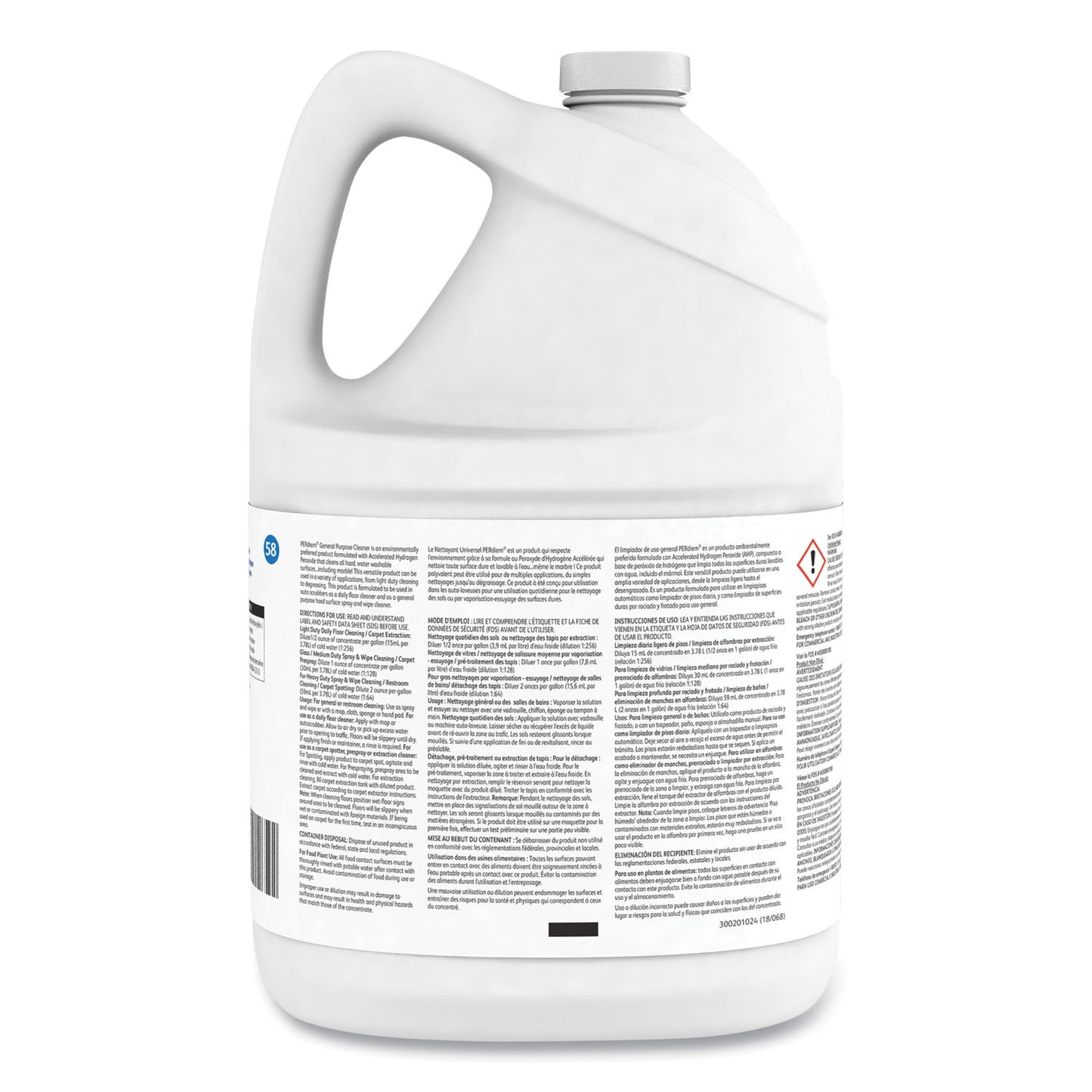 PERdiem Concentrated General Purpose Cleaner - Hydrogen Peroxide, 1 gal, Bottle - OrderMe