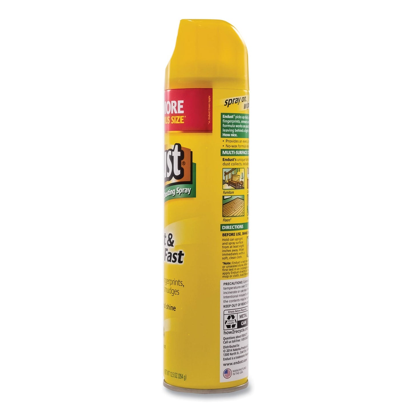Endust Multi-Surface Dusting and Cleaning Spray, Lemon Zest, 12.5 oz Aerosol Spray, 6/Carton - OrderMe