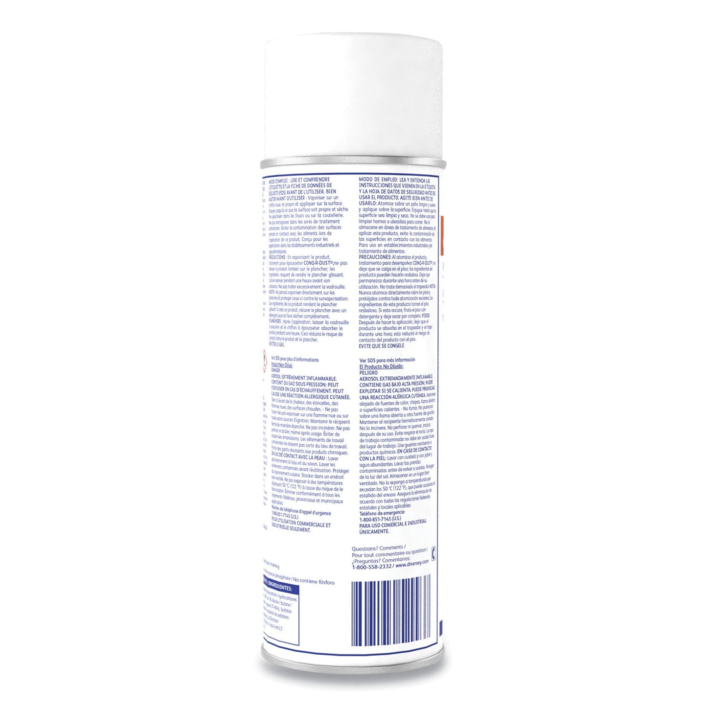 Conq-r-Dust Dust Mop/Dust Cloth Treatment, Amine Scent, 17 oz Aerosol Spray, 12/Carton - OrderMe