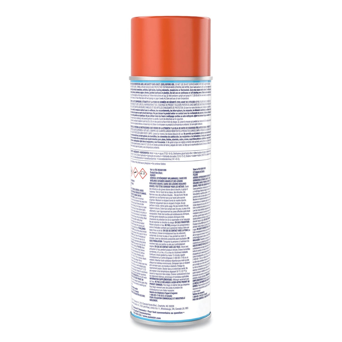 Oven And Grill Cleaner, Ready to Use, 19 oz Aerosol Spray - OrderMe