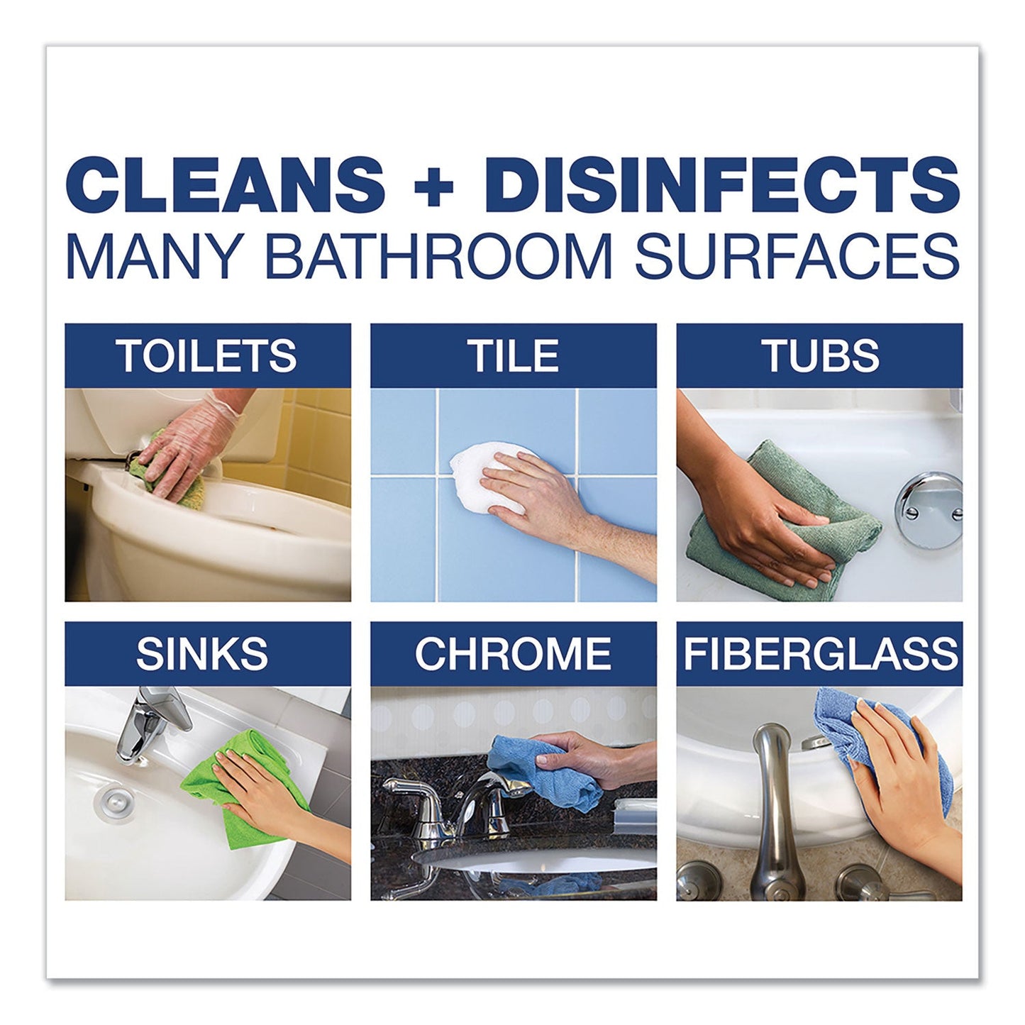 Disinfecting-Sanitizing Bathroom Cleaner, 32 oz Trigger Spray Bottle - OrderMe