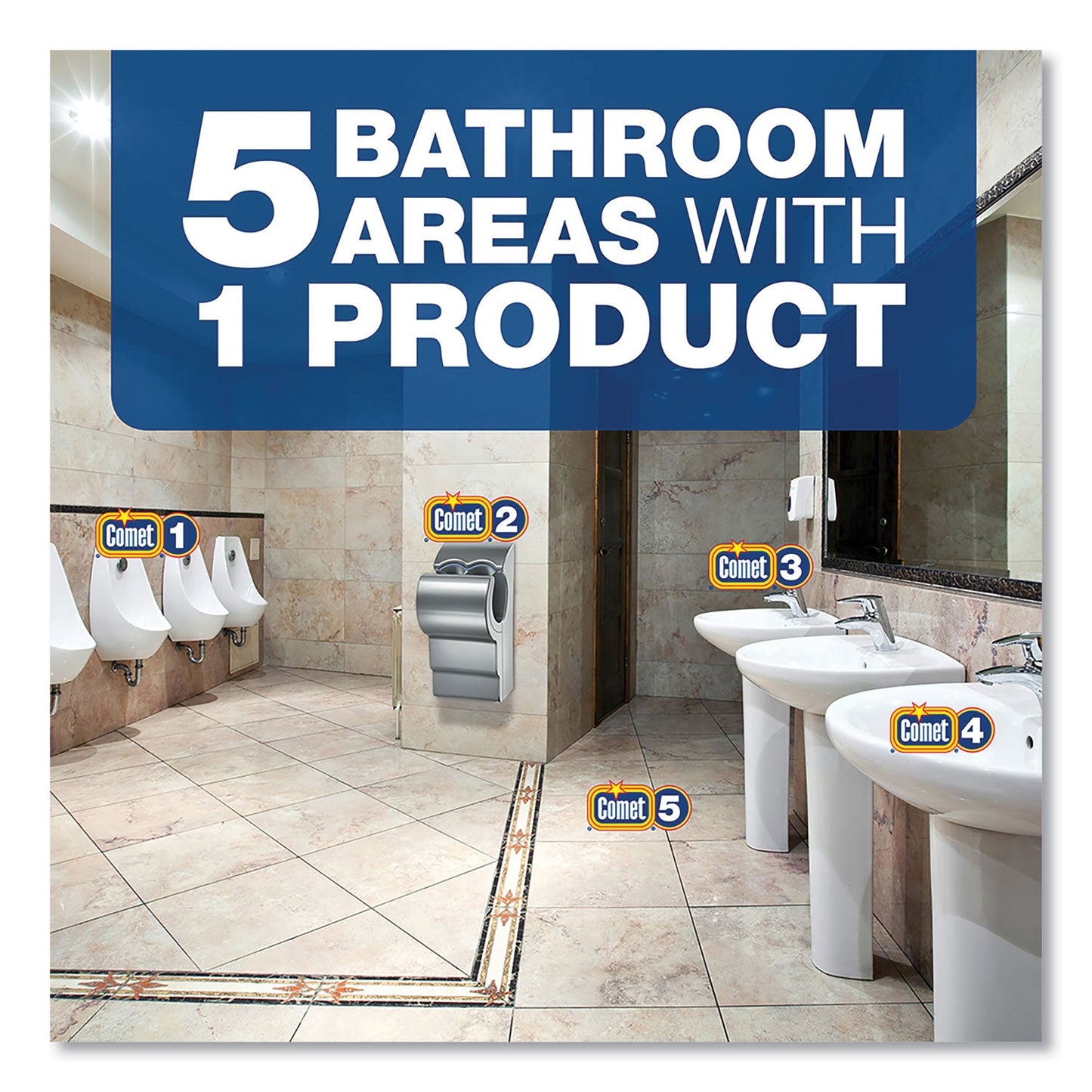 Disinfecting-Sanitizing Bathroom Cleaner, One Gallon Bottle, 3/Carton - OrderMe