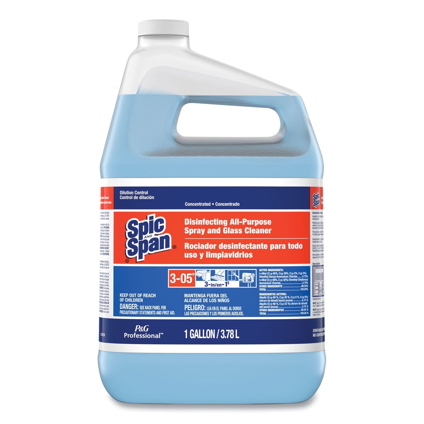 Disinfecting All-Purpose Spray and Glass Cleaner, Concentrated, 1 gal, 2/Carton - OrderMe