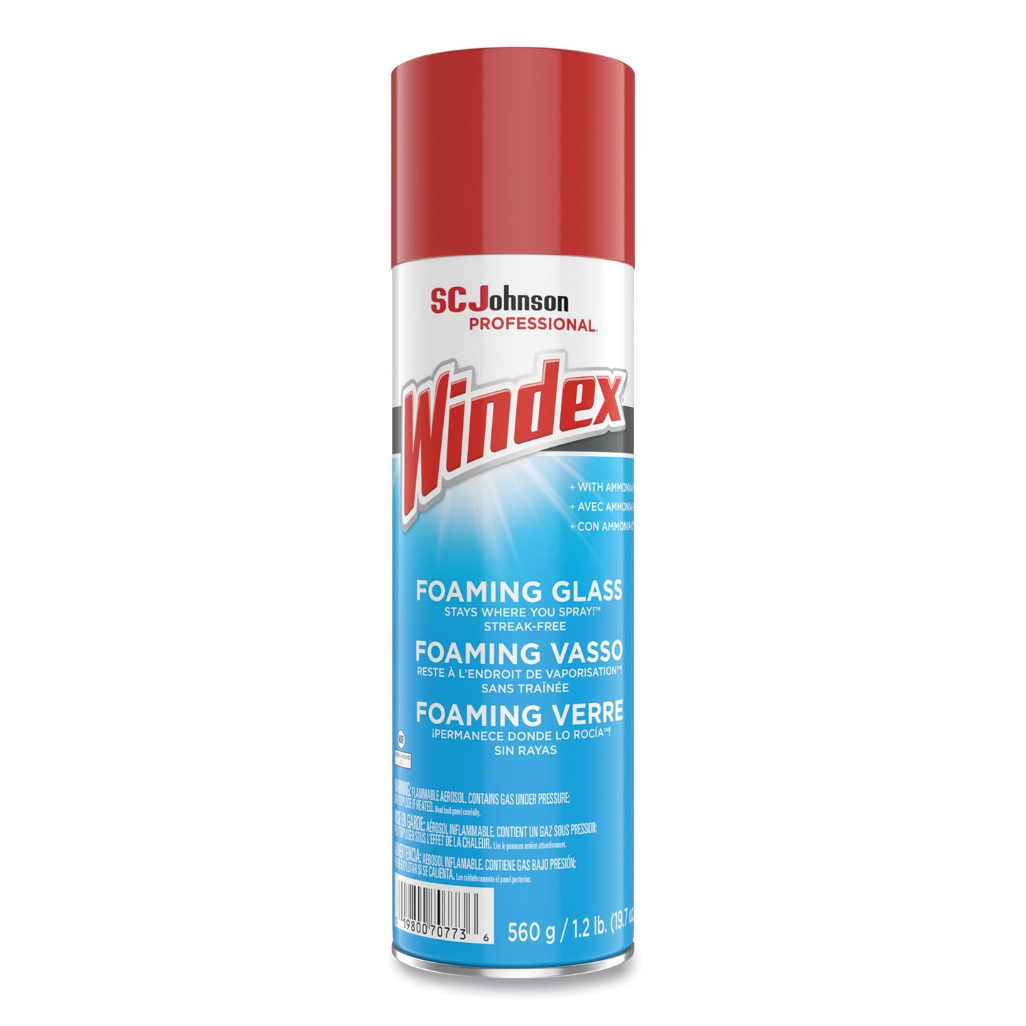 Foaming Glass Cleaner, Fresh, 20 oz Aerosol Spray - OrderMe