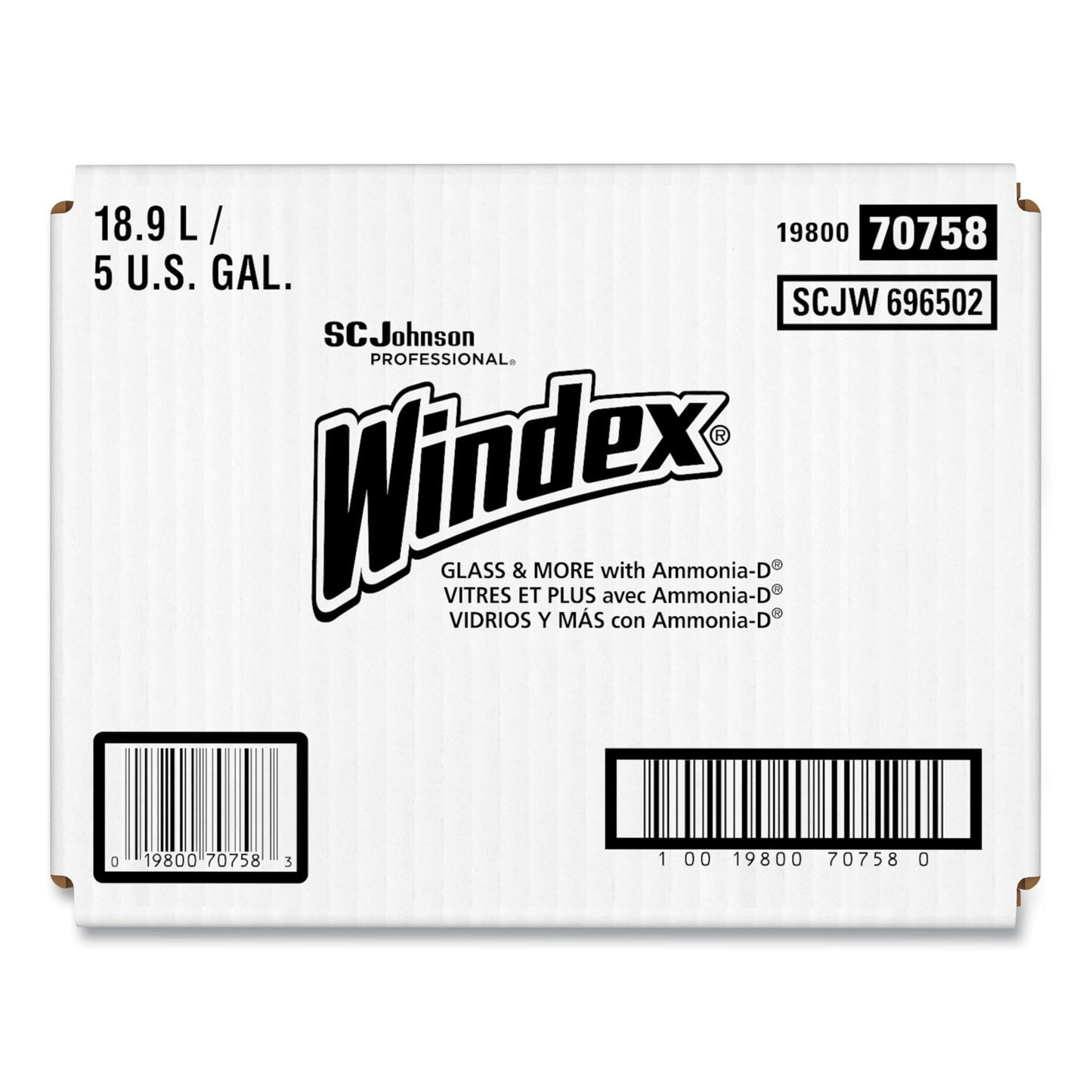Glass Cleaner with Ammonia-D, 5 gal Bag-in-Box Dispenser - OrderMe