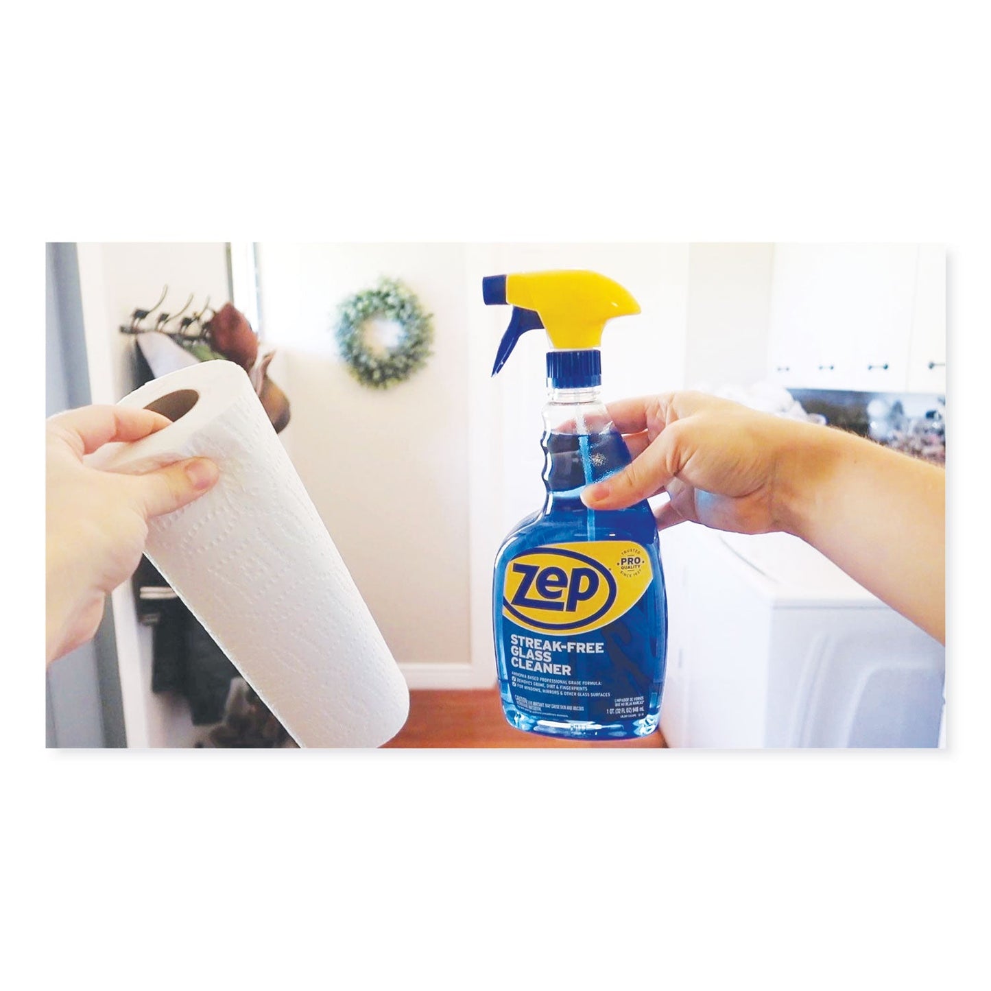 Streak-Free Glass Cleaner, Pleasant Scent, 32 oz Spray Bottle, 12/Carton - OrderMe