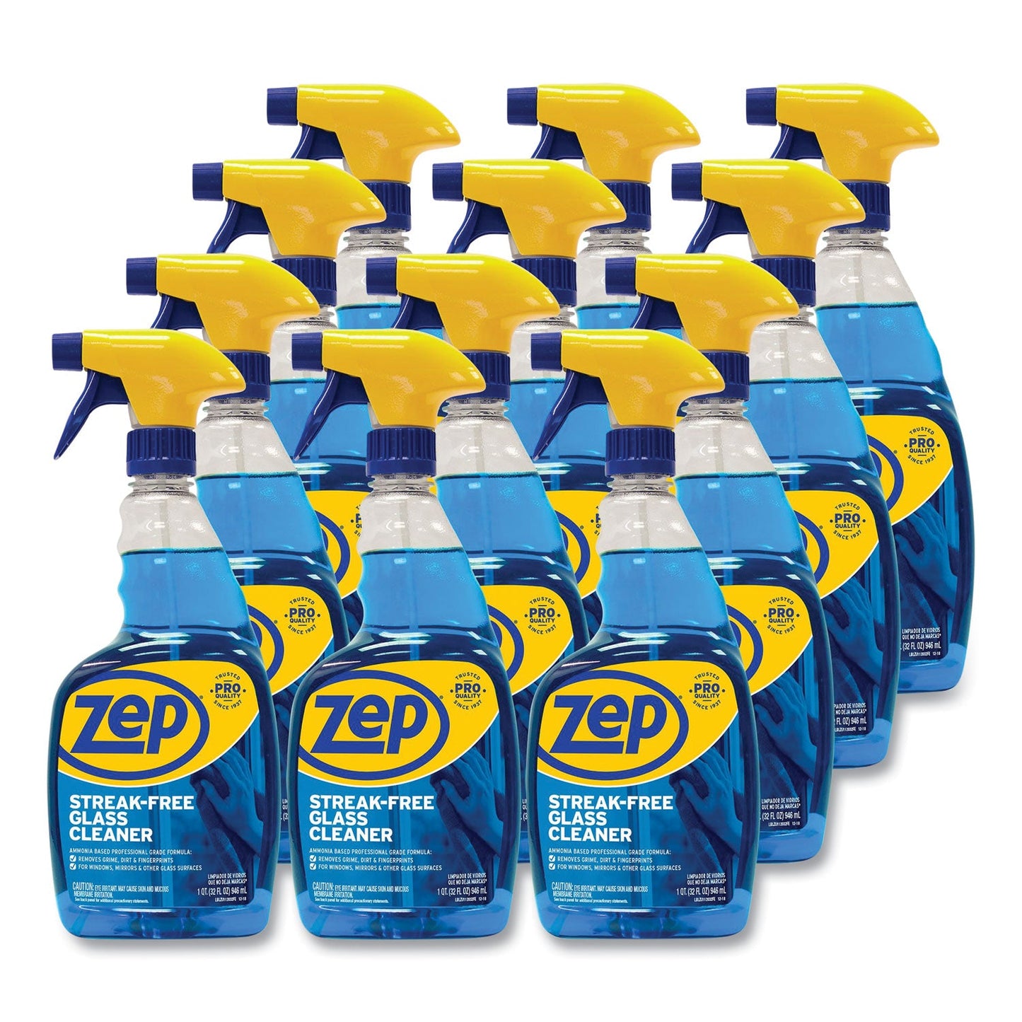 Streak-Free Glass Cleaner, Pleasant Scent, 32 oz Spray Bottle, 12/Carton - OrderMe