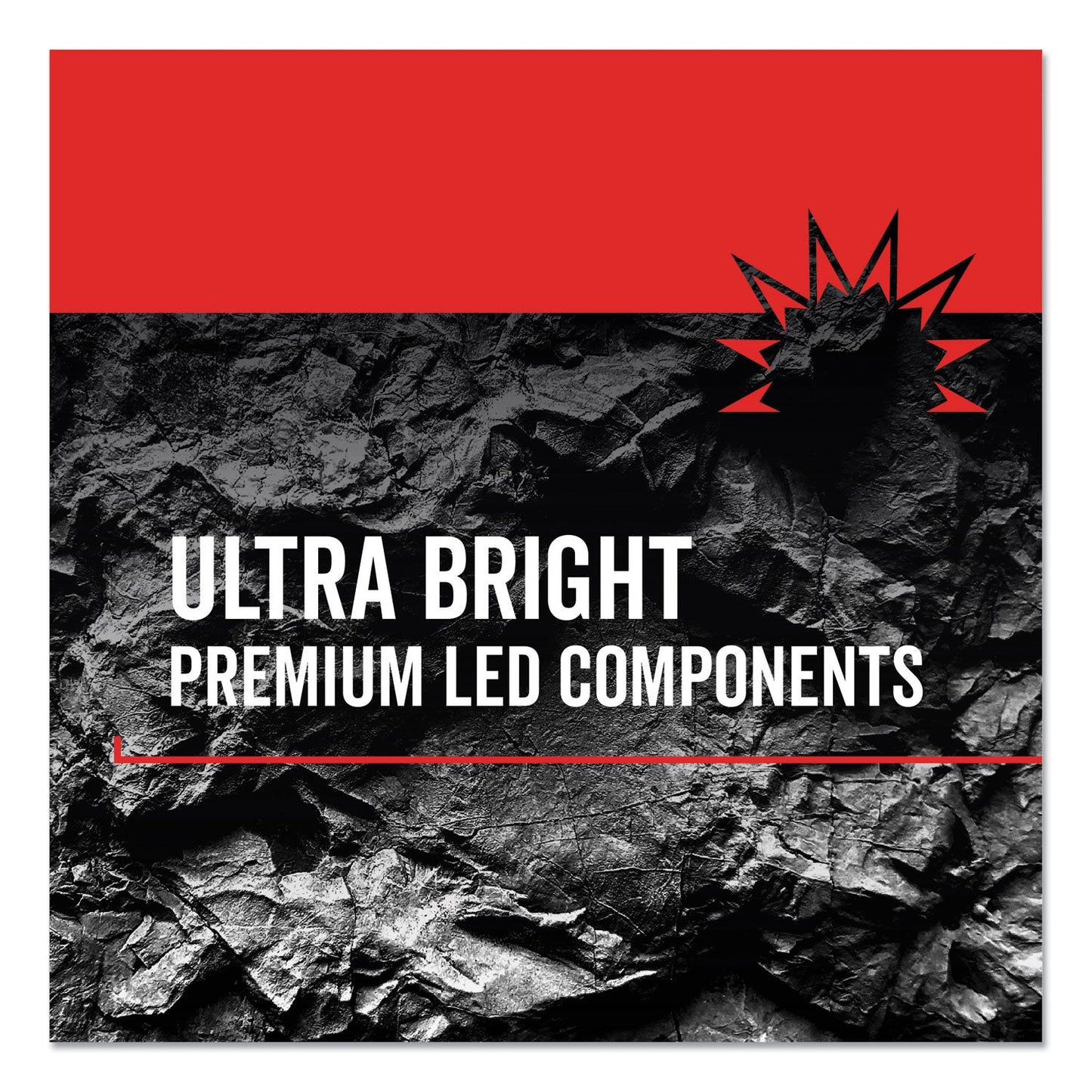 Virtually Indestructible LED Headlight, 3 AAA Batteries (Included), 30 m Projection, Black - OrderMe