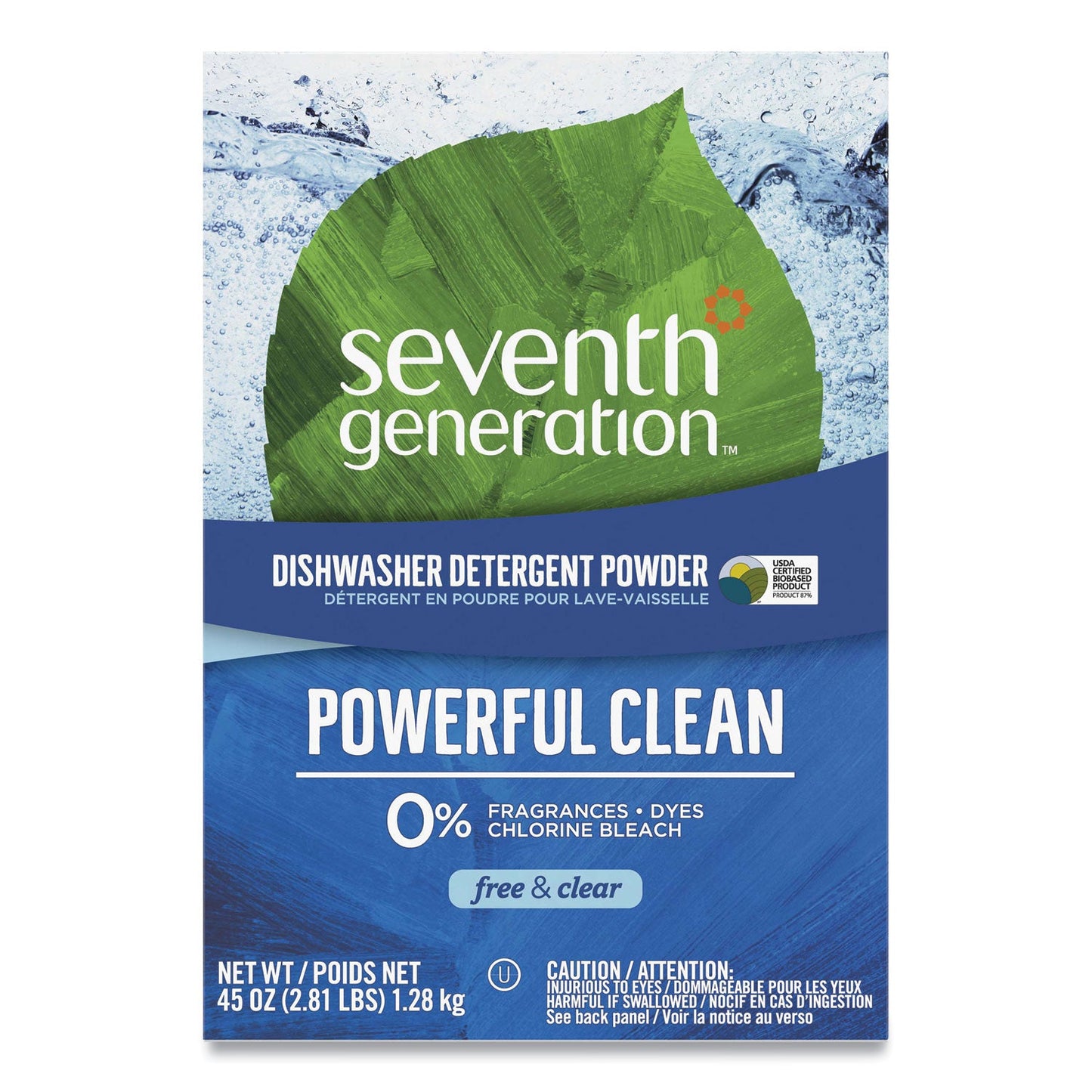 Automatic Dishwasher Powder, Free and Clear, 45oz Box, 12/Carton - OrderMe