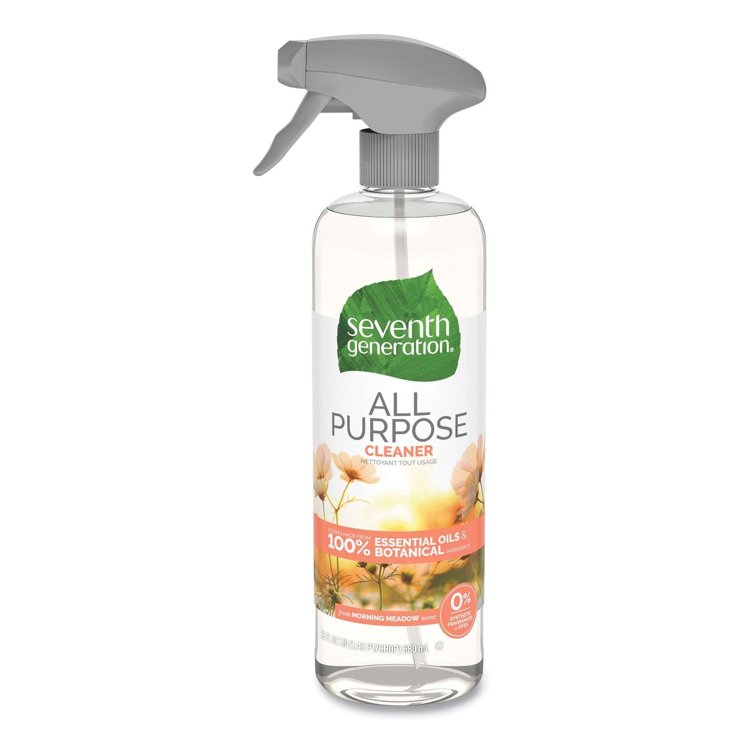 Natural All-Purpose Cleaner, Morning Meadow, 23 oz Trigger Spray Bottle - OrderMe
