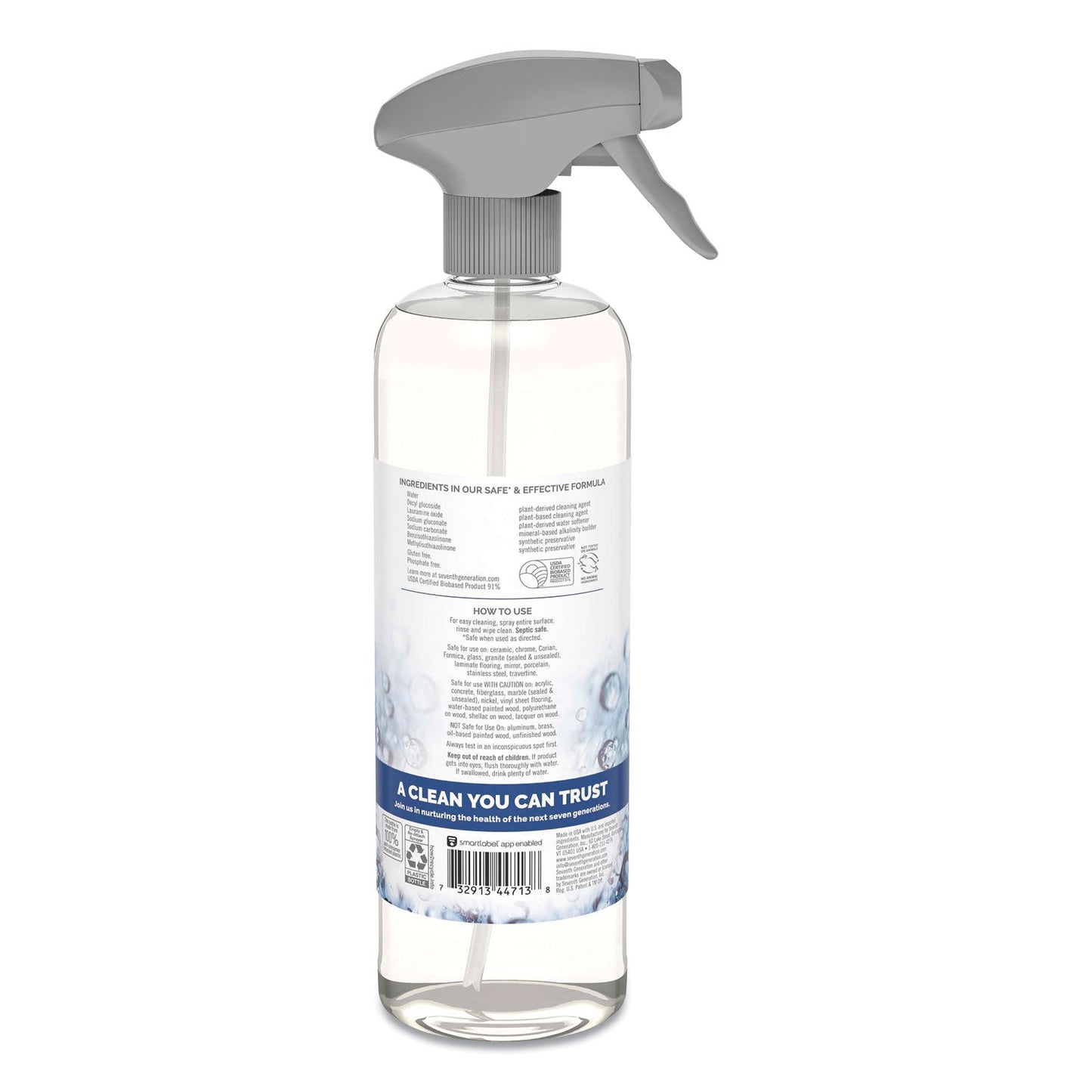 Natural All-Purpose Cleaner, Free and Clear/Unscented, 23 oz Trigger Spray Bottle - OrderMe