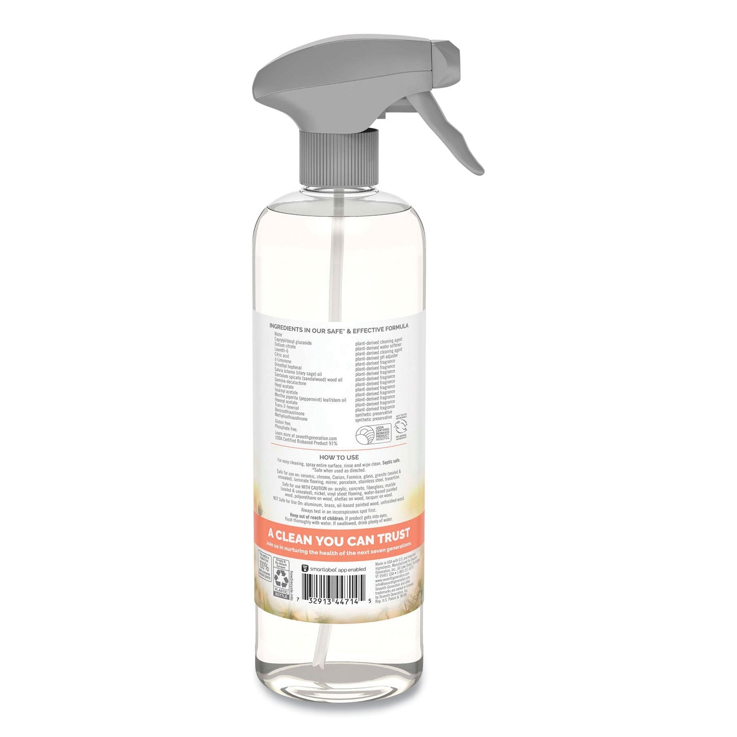 Natural All-Purpose Cleaner, Morning Meadow, 23 oz Trigger Spray Bottle - OrderMe