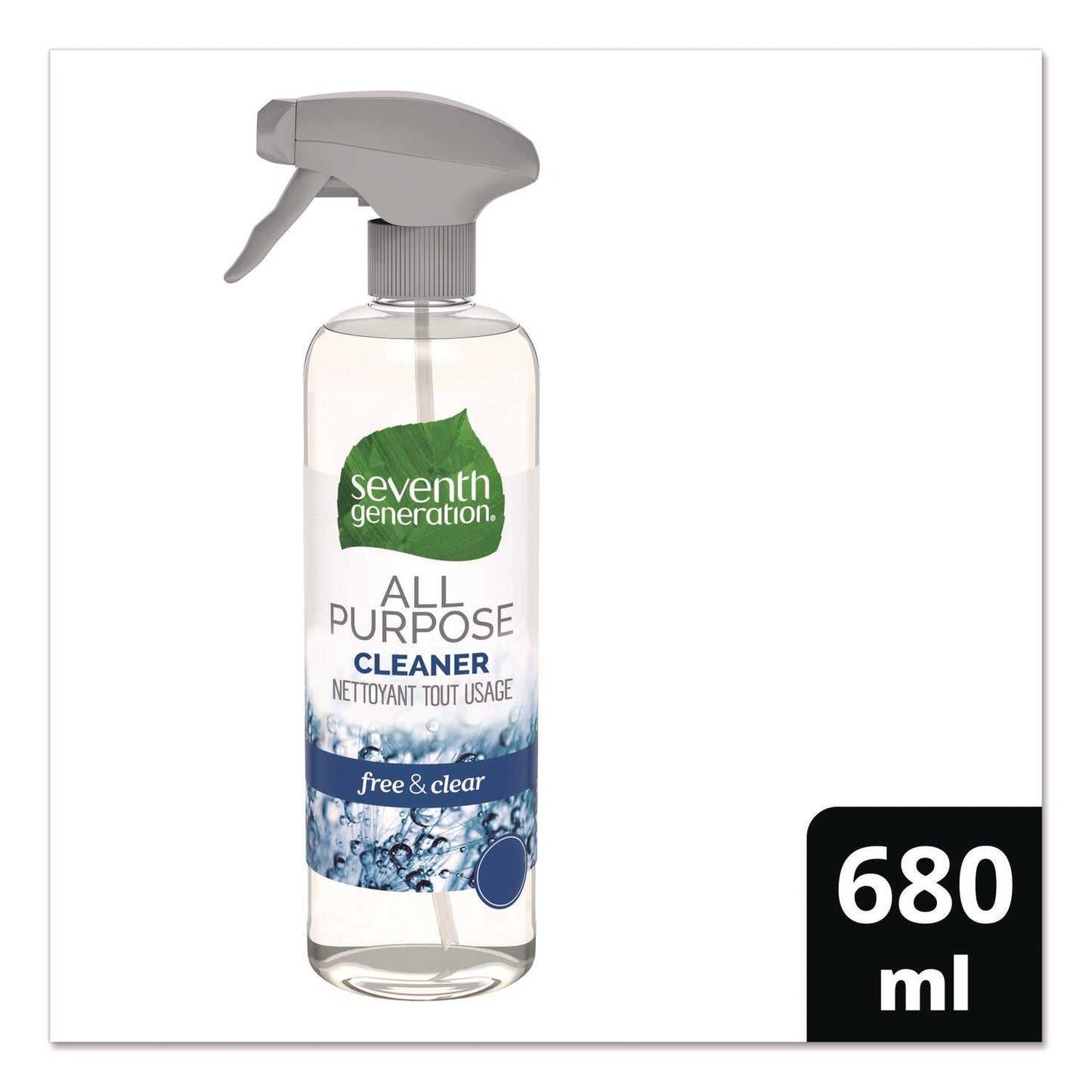 Natural All-Purpose Cleaner, Free and Clear/Unscented, 23 oz Trigger Spray Bottle, 8/Carton - OrderMe