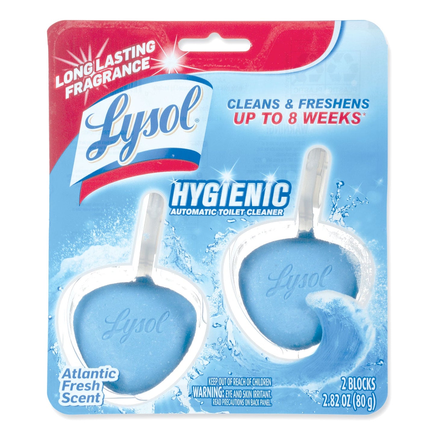 Hygienic Automatic Toilet Bowl Cleaner, Atlantic Fresh, 2/Pack - OrderMe