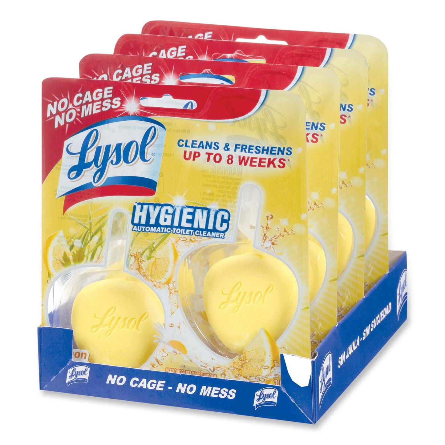Hygienic Automatic Toilet Bowl Cleaner, Lemon Breeze, 2/Pack - OrderMe