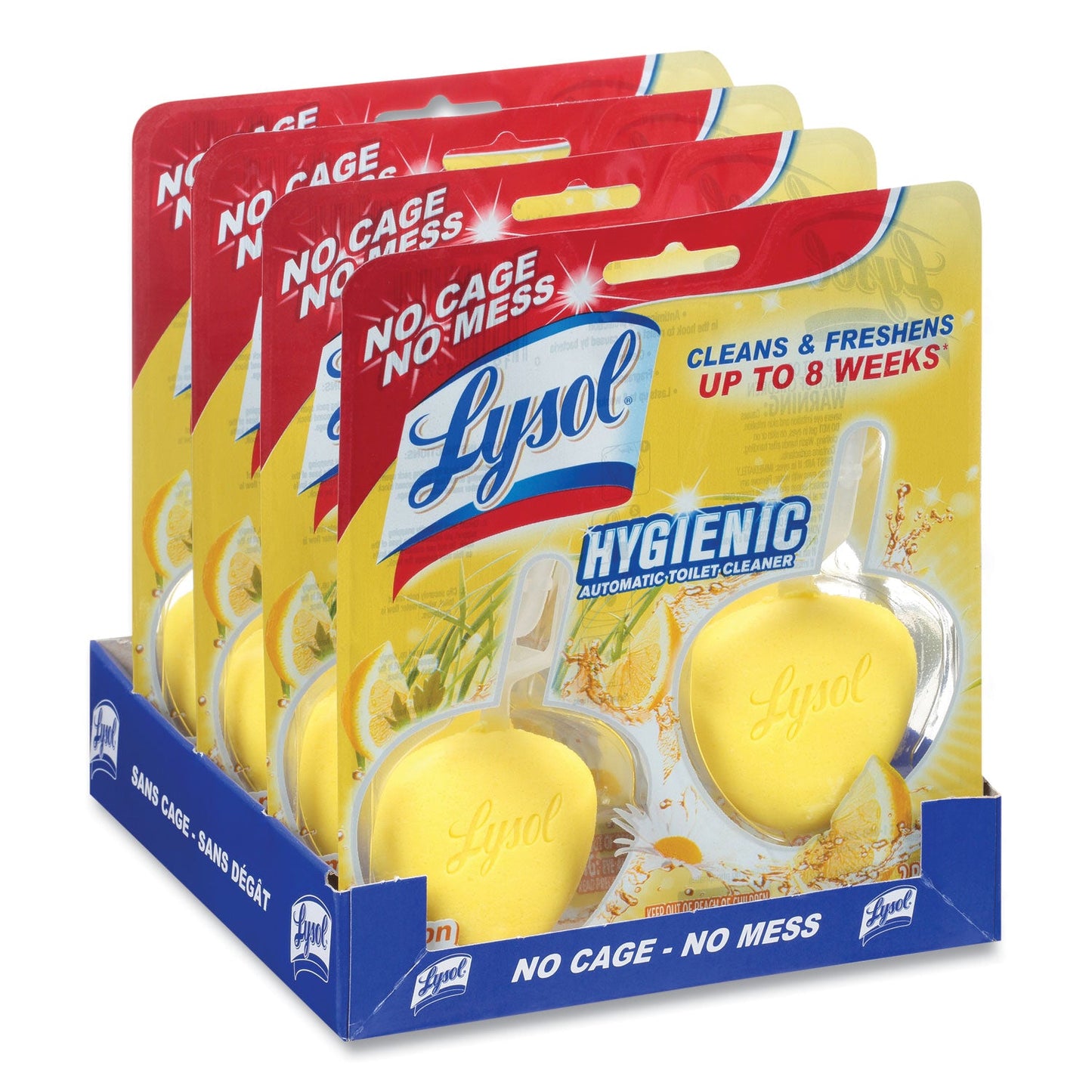 Hygienic Automatic Toilet Bowl Cleaner, Lemon Breeze, 2/Pack - OrderMe
