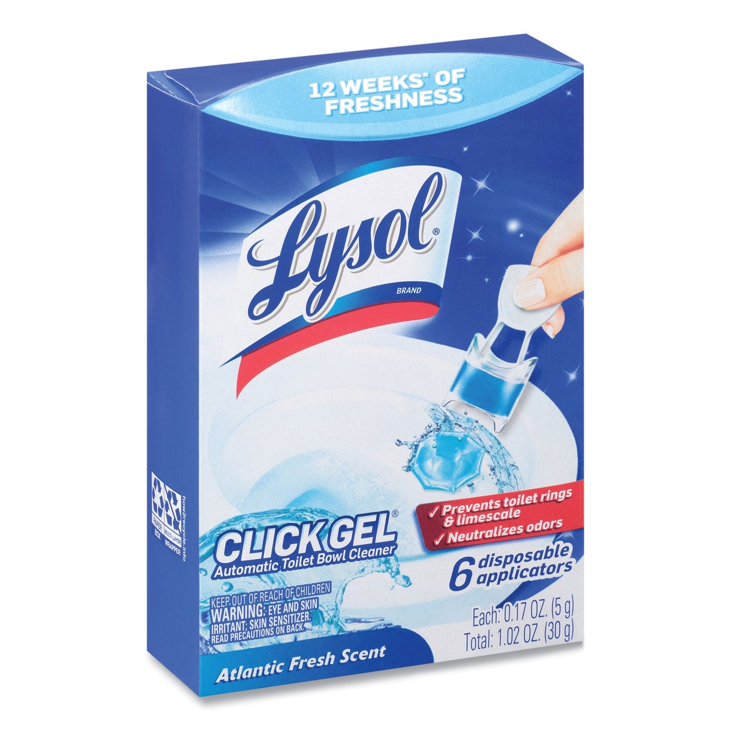 Click Gel Automatic Toilet Bowl Cleaner, Ocean Fresh, 6/Box, 4 Boxes/Carton - OrderMe
