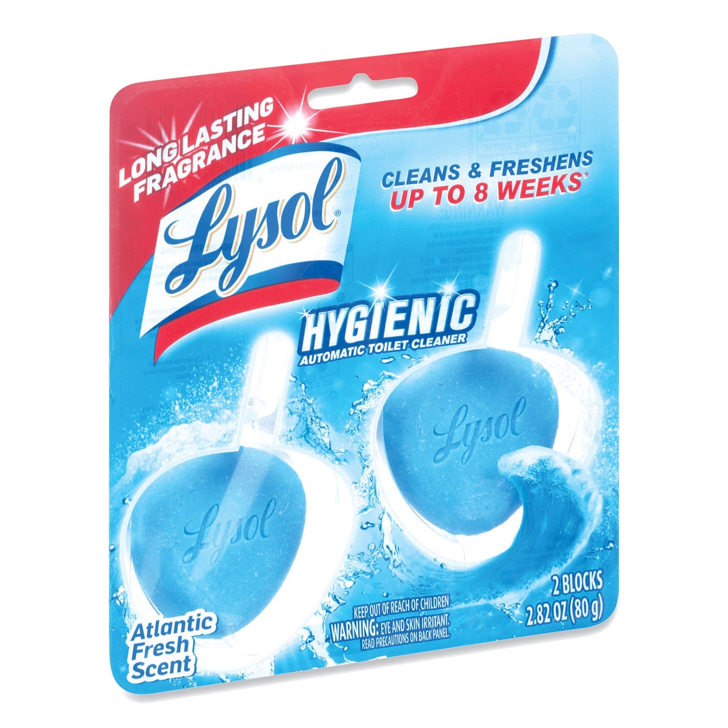 Hygienic Automatic Toilet Bowl Cleaner, Atlantic Fresh, 2/Pack - OrderMe
