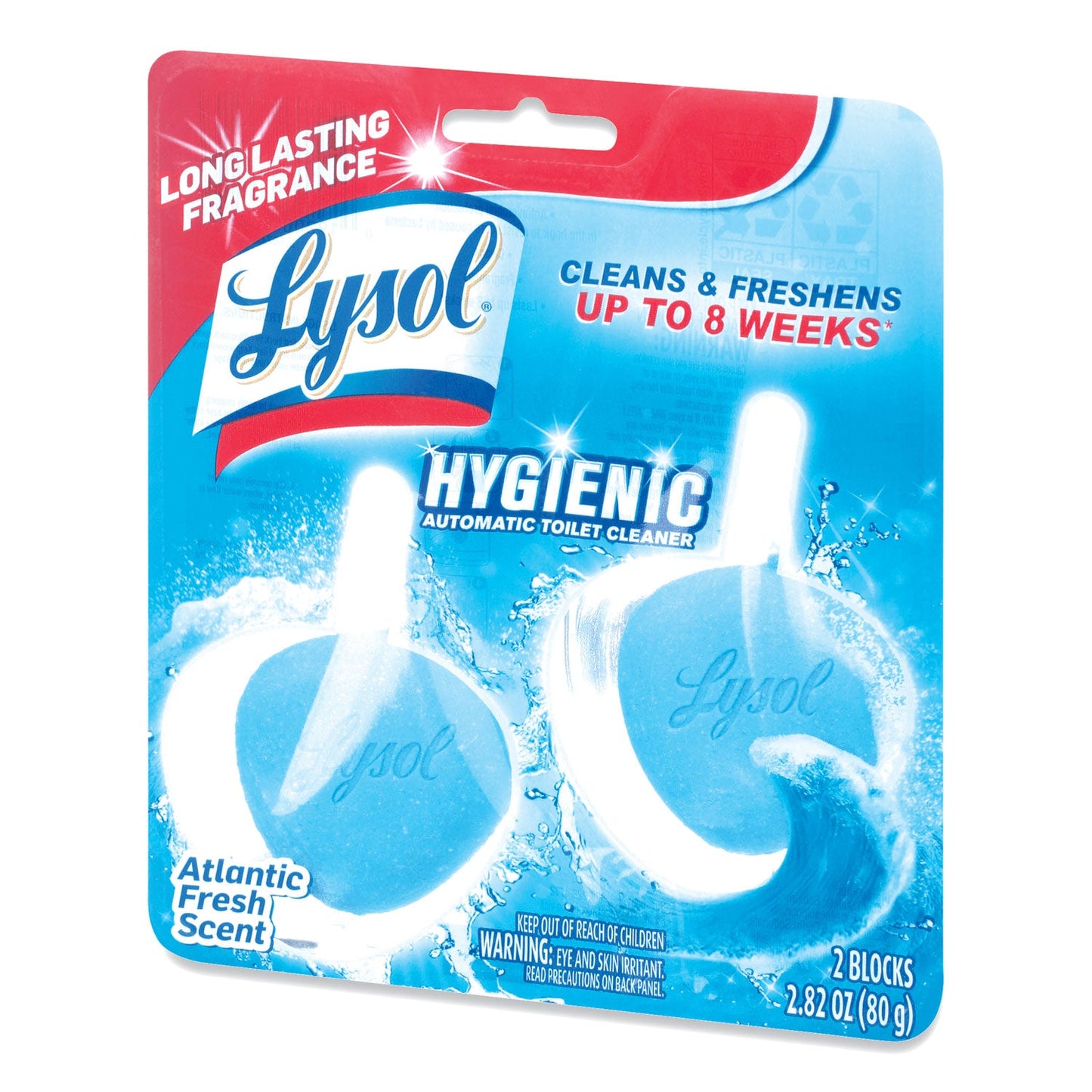 Hygienic Automatic Toilet Bowl Cleaner, Atlantic Fresh, 2/Pack - OrderMe