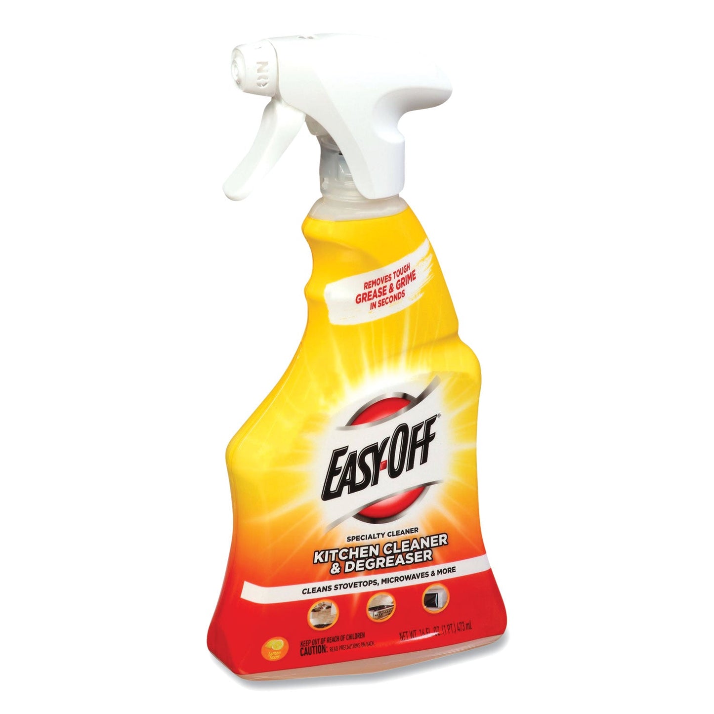Kitchen Degreaser, Lemon Scent, 16 oz Spray Bottle - OrderMe
