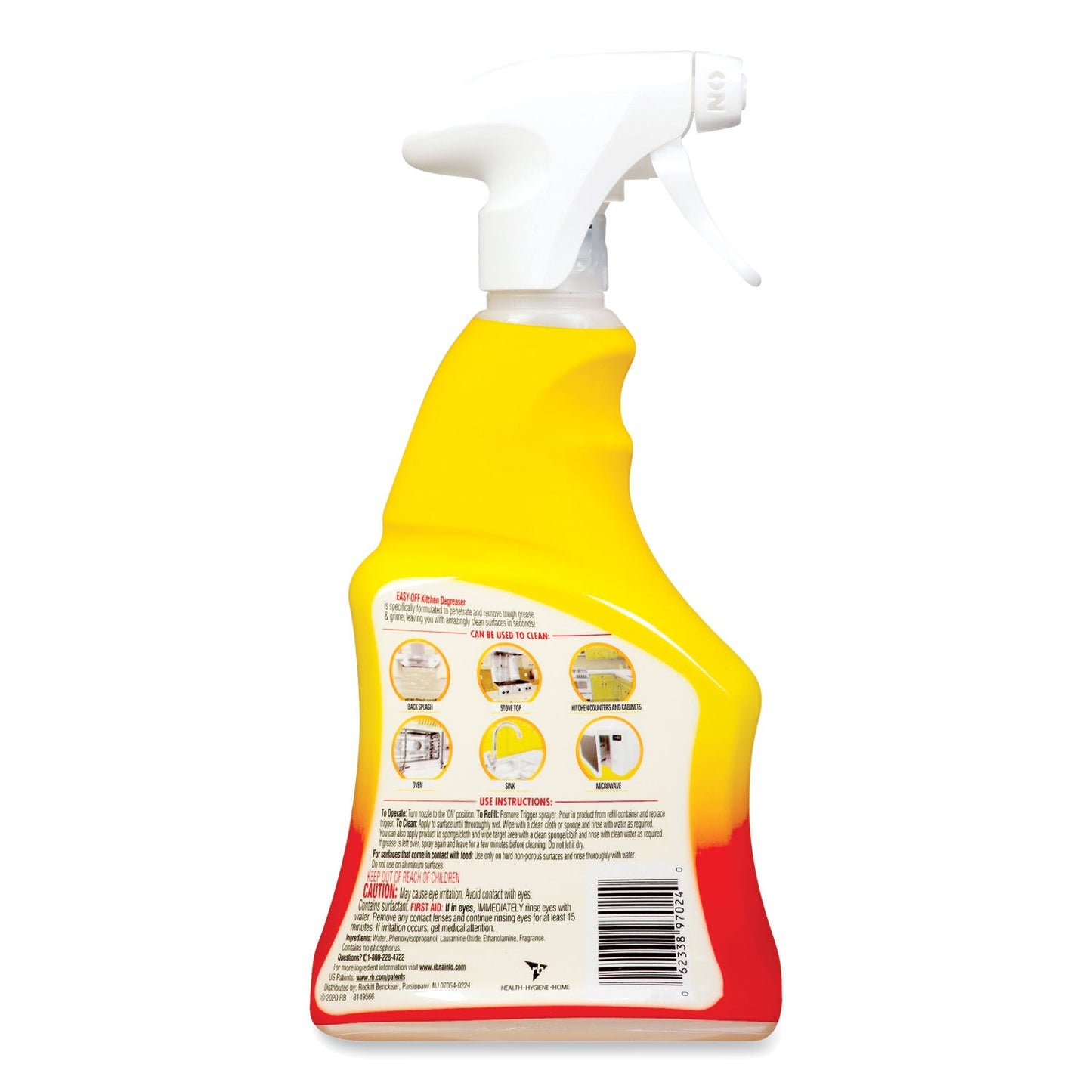 Kitchen Degreaser, Lemon Scent, 16 oz Spray Bottle - OrderMe