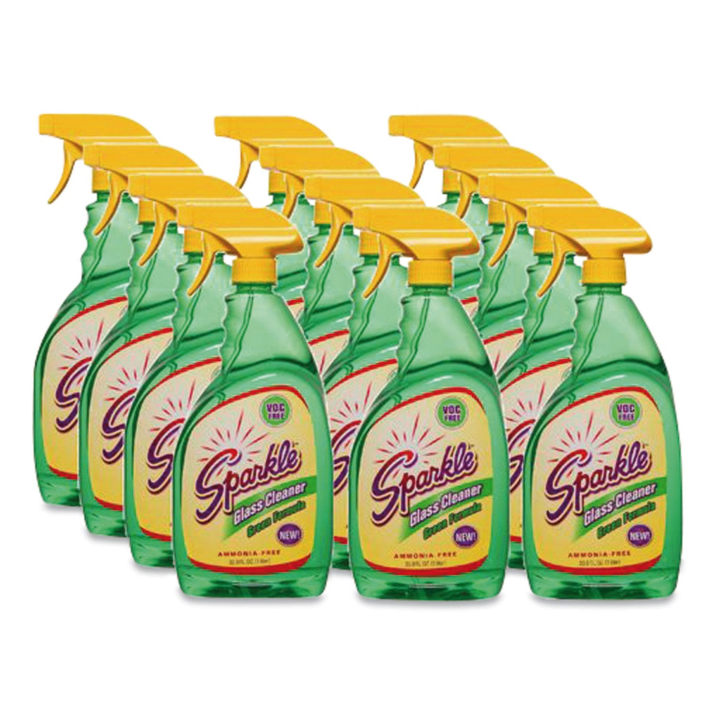 Green Formula Glass Cleaner, 33.8 oz Bottle, 12/Carton - OrderMe