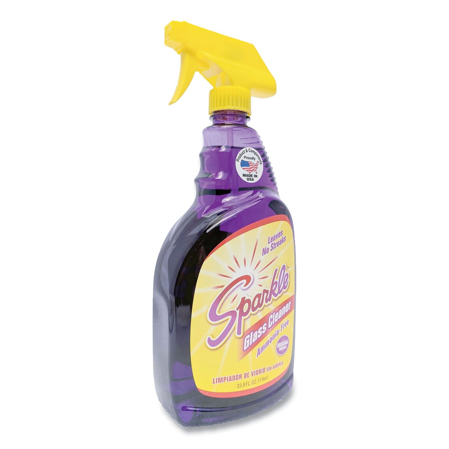 Glass Cleaner, 33.8 oz Spray Bottle, 12/Carton - OrderMe