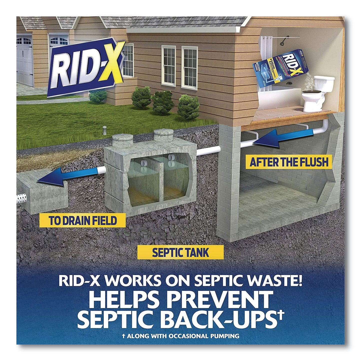 Septic System Treatment Concentrated Powder, 9.8 oz, 12/Carton - OrderMe