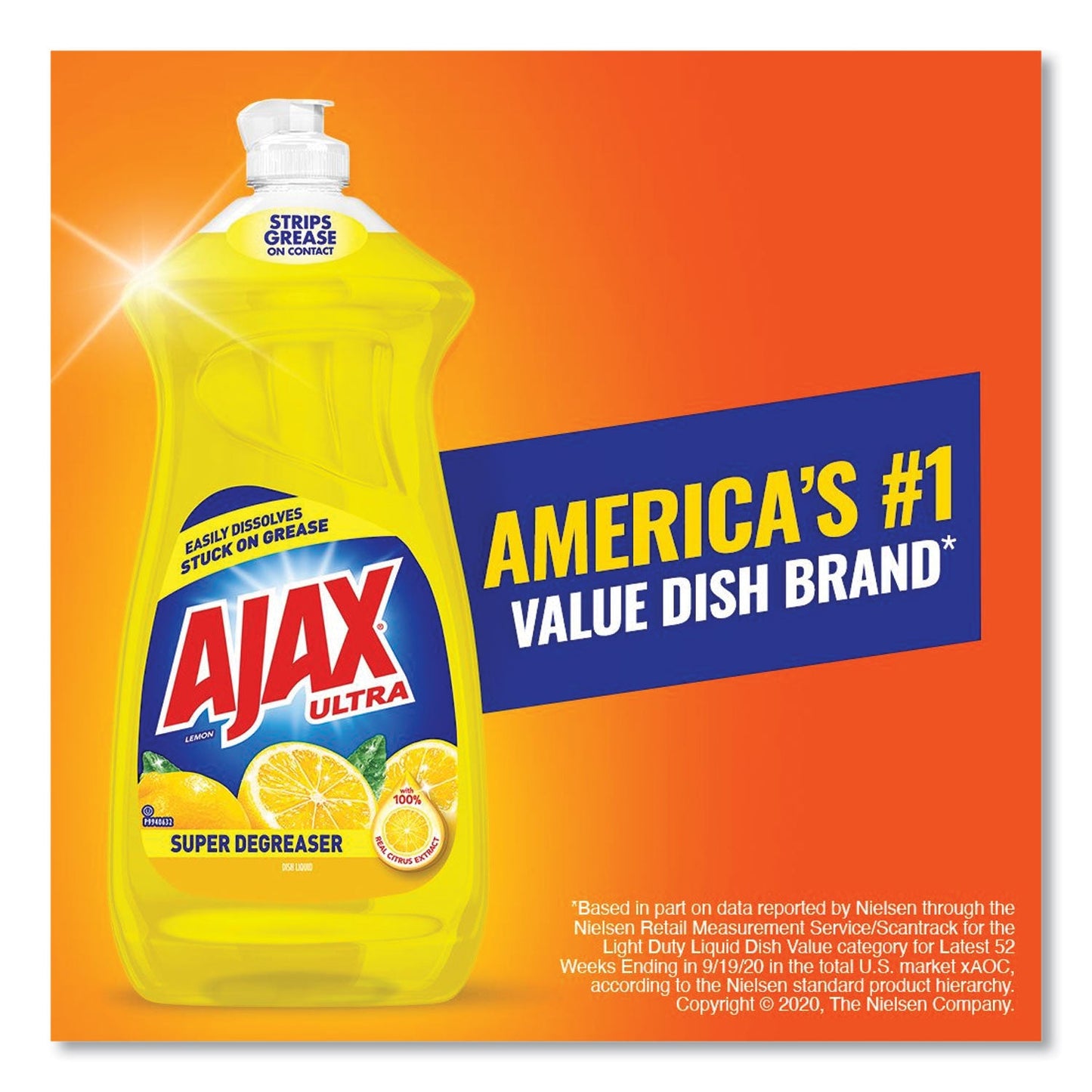 Dish Detergent, Lemon Scent, 28 oz Bottle - OrderMe