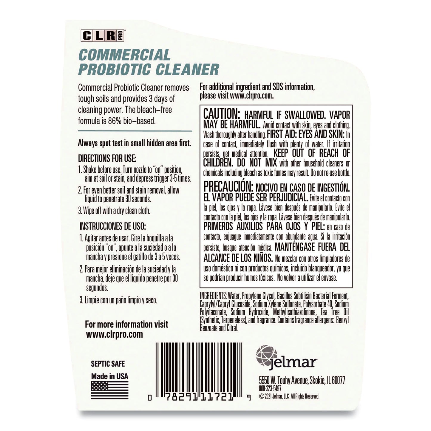 Commercial Probiotic Cleaner, Lemon Scent, 32 oz Spray Bottle, 6/Carton - OrderMe