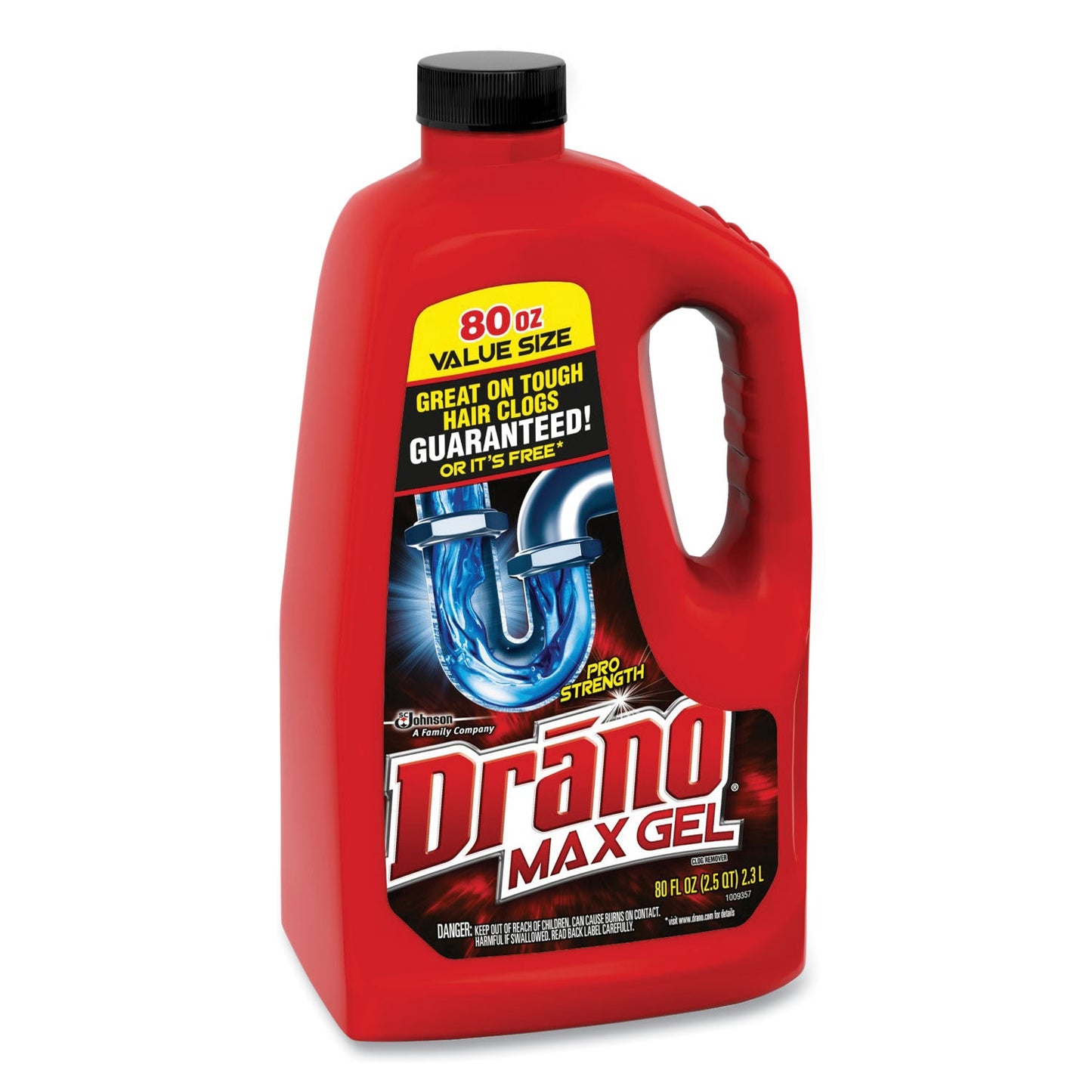 Max Gel Clog Remover, Bleach Scent, 80 oz Bottle, 6/Carton - OrderMe