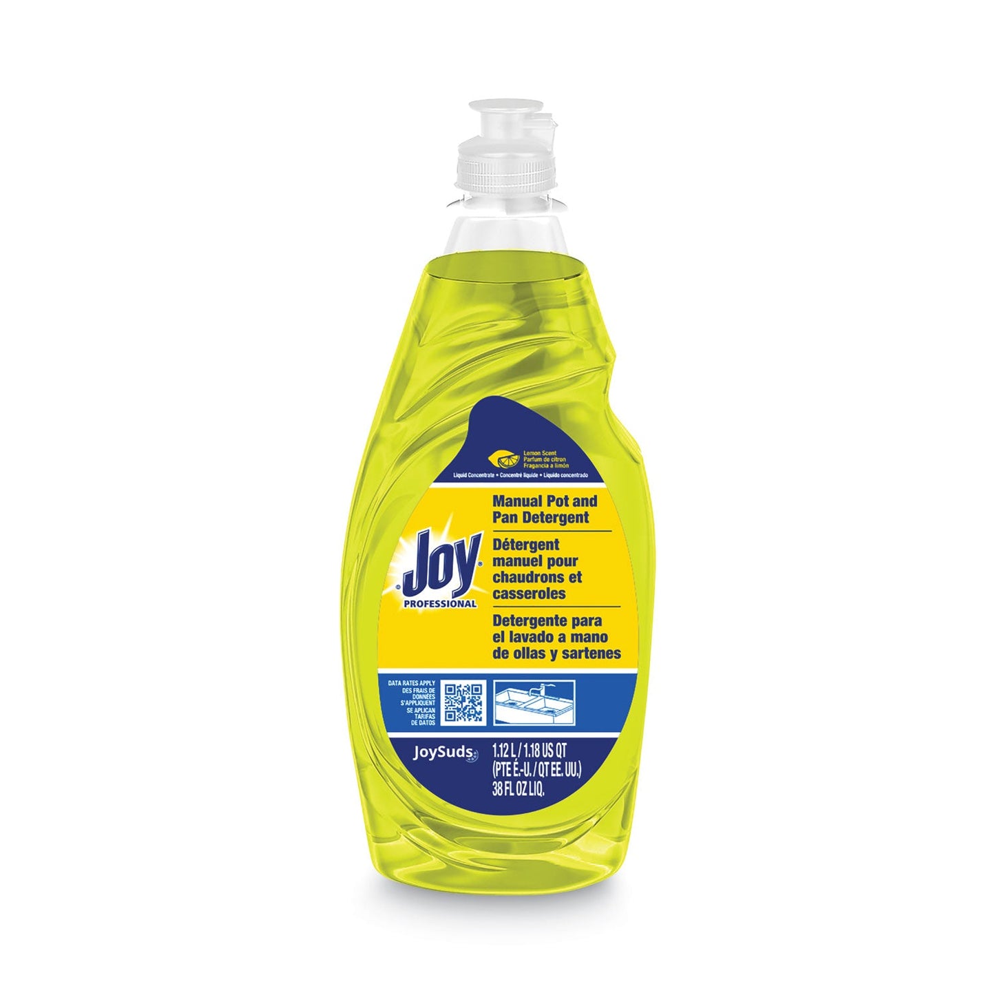Dishwashing Liquid, Lemon Scent, 38 oz Bottle, 8/Carton - OrderMe