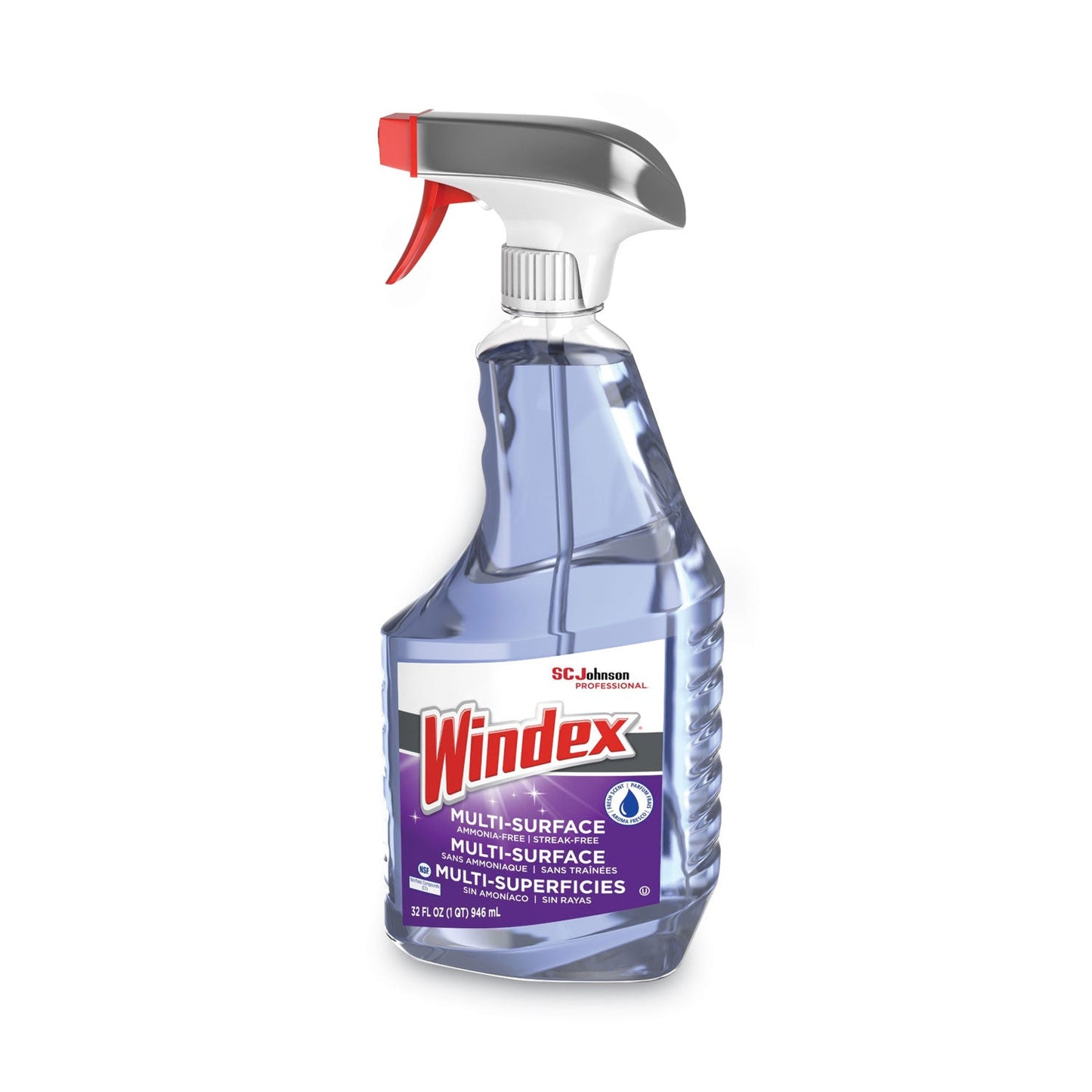 Non-Ammoniated Glass/Multi Surface Cleaner, Fresh Scent, 32 oz Bottle, 8/Carton - OrderMe