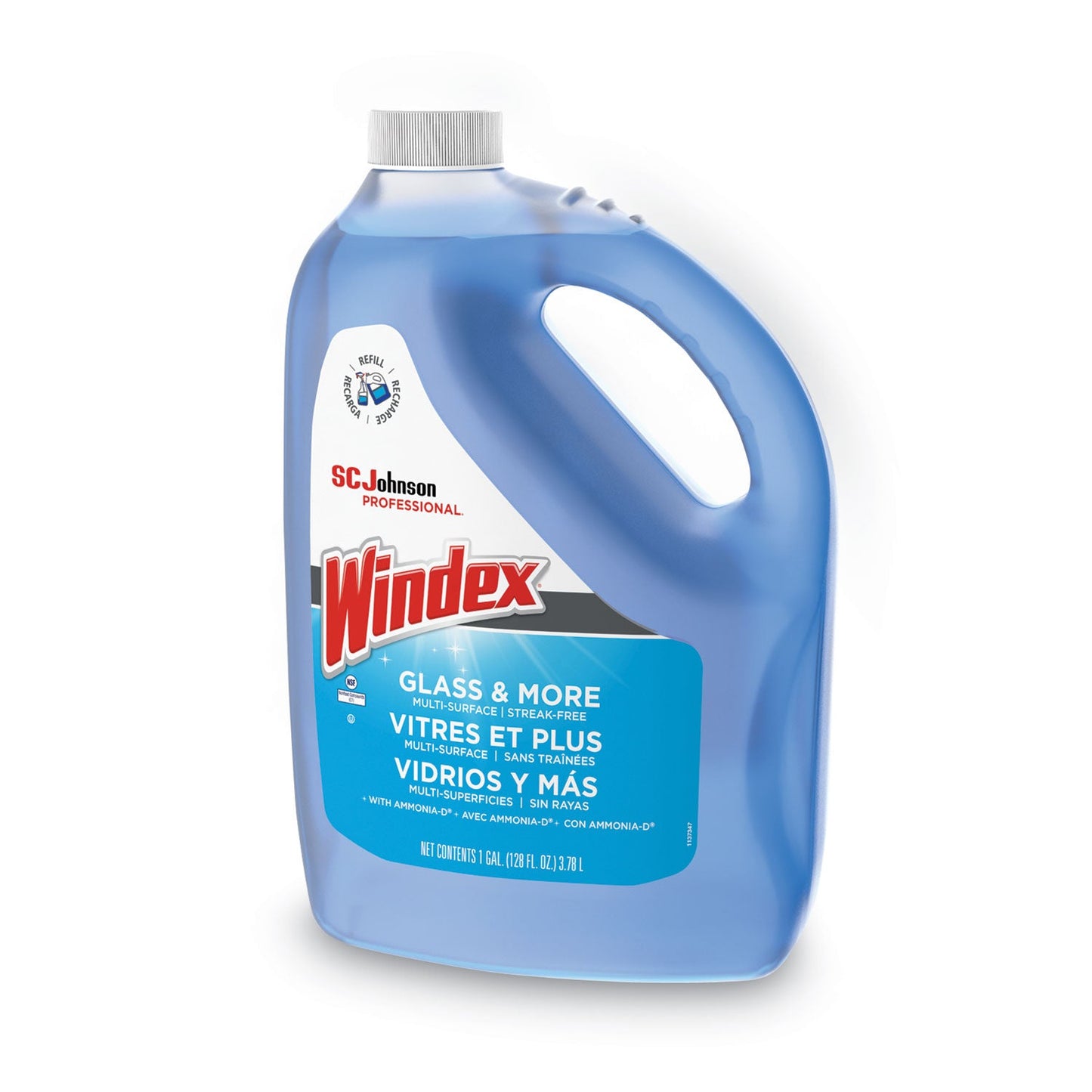 Glass Cleaner with Ammonia-D, 1 gal Bottle - OrderMe